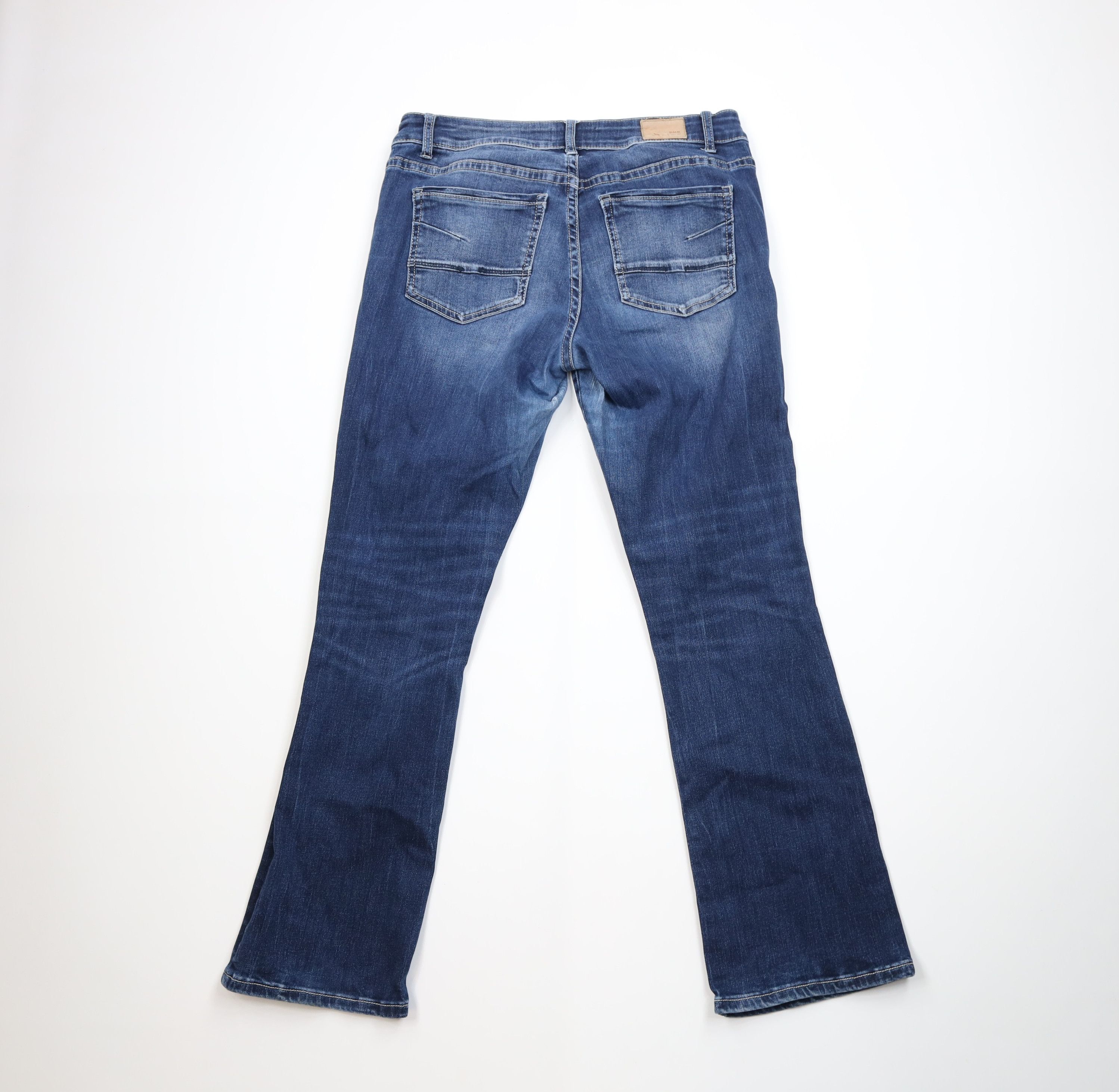 Vintage Buckle BKE Distressed Thick Stitch Stretch Victoria Jeans Size 32" / US 10 / IT 46 - 11 Thumbnail