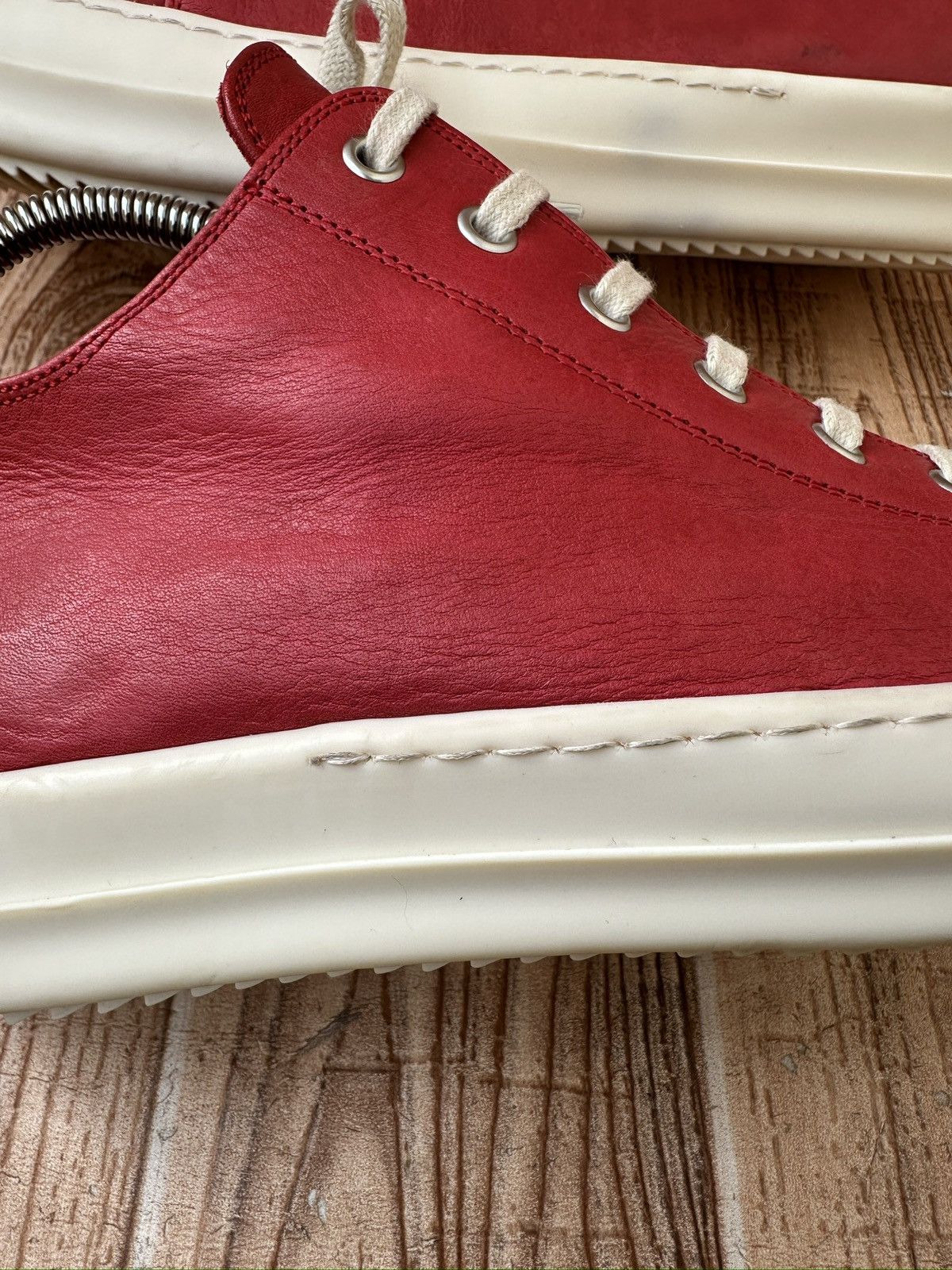 Rick Owens Rick Owens Ramone Low Cardinal Red. Size US 9 / EU 42 - 16 Thumbnail