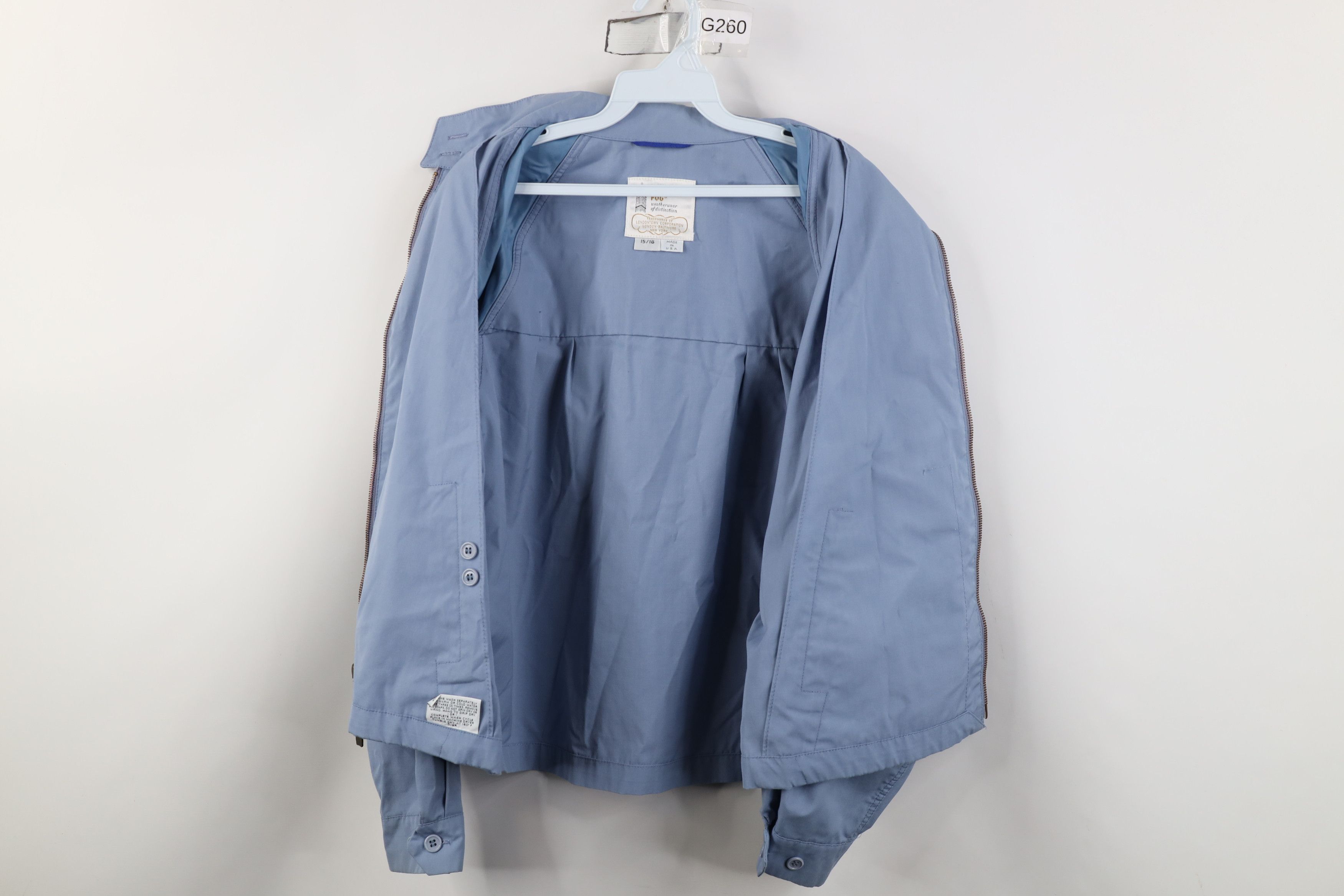 Vintage Vintage 70s Streetwear Racer Bomber Jacket Light Blue USA Size XXL / US 16-18 / IT 52-54 - 11 Thumbnail