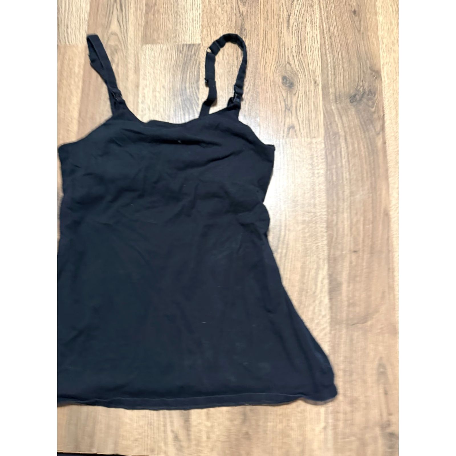 Vintage Gilligan & Omalle Tank Top Women's Size S Black Built in Bra Square Neck Strappy Sleeve Tank Top Shirt Womens Size S / US 4 / IT 40 - 4 Thumbnail