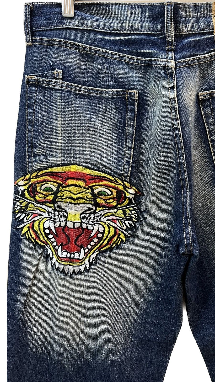 Christian Audigier × Ed Hardy × Von Dutch Vintage Y2k Ed Hardy Embroided and patches Jeans Size US 34 / EU 50 - 2 Thumbnail