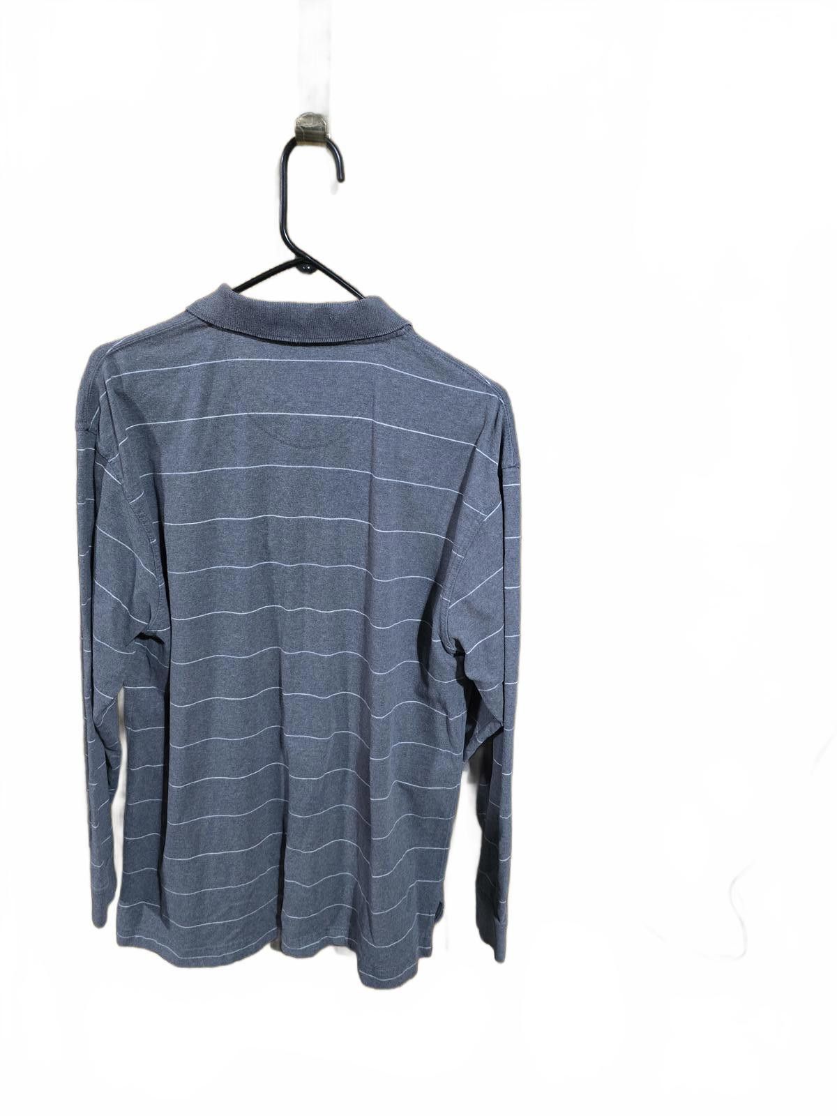 St. Johns Bay St. John's Bay Sueded Polo Long Sleeve Top Size US L / EU 52-54 / 3 - 2 Thumbnail