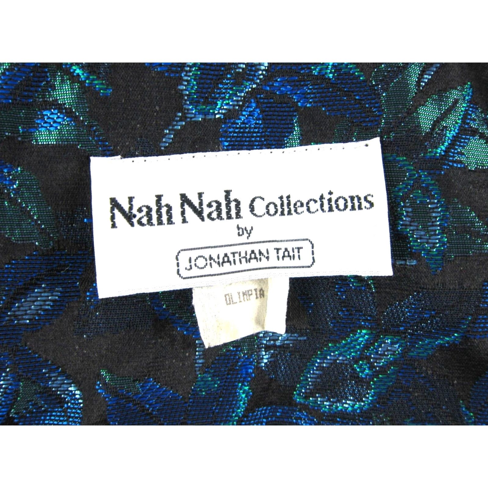 Vintage VINTAGE Nah Nah Collection Jonathan Tait Blue Floral Bolero Blazer Jacket 7/8 Size M / US 6-8 / IT 42-44 - 3 Thumbnail