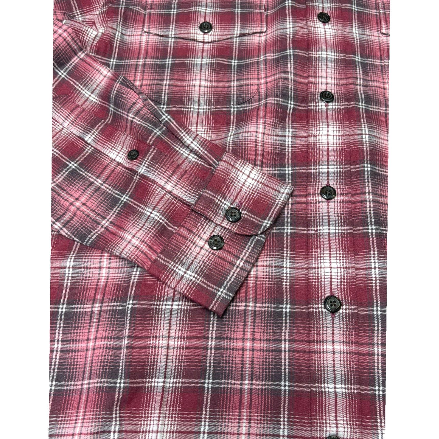Lands' End VINTAGE Lands' End Blake Shelton Mens Plaid Long Sleeve Shirt Burgundy M Size US M / EU 48-50 / 2 - 3 Thumbnail