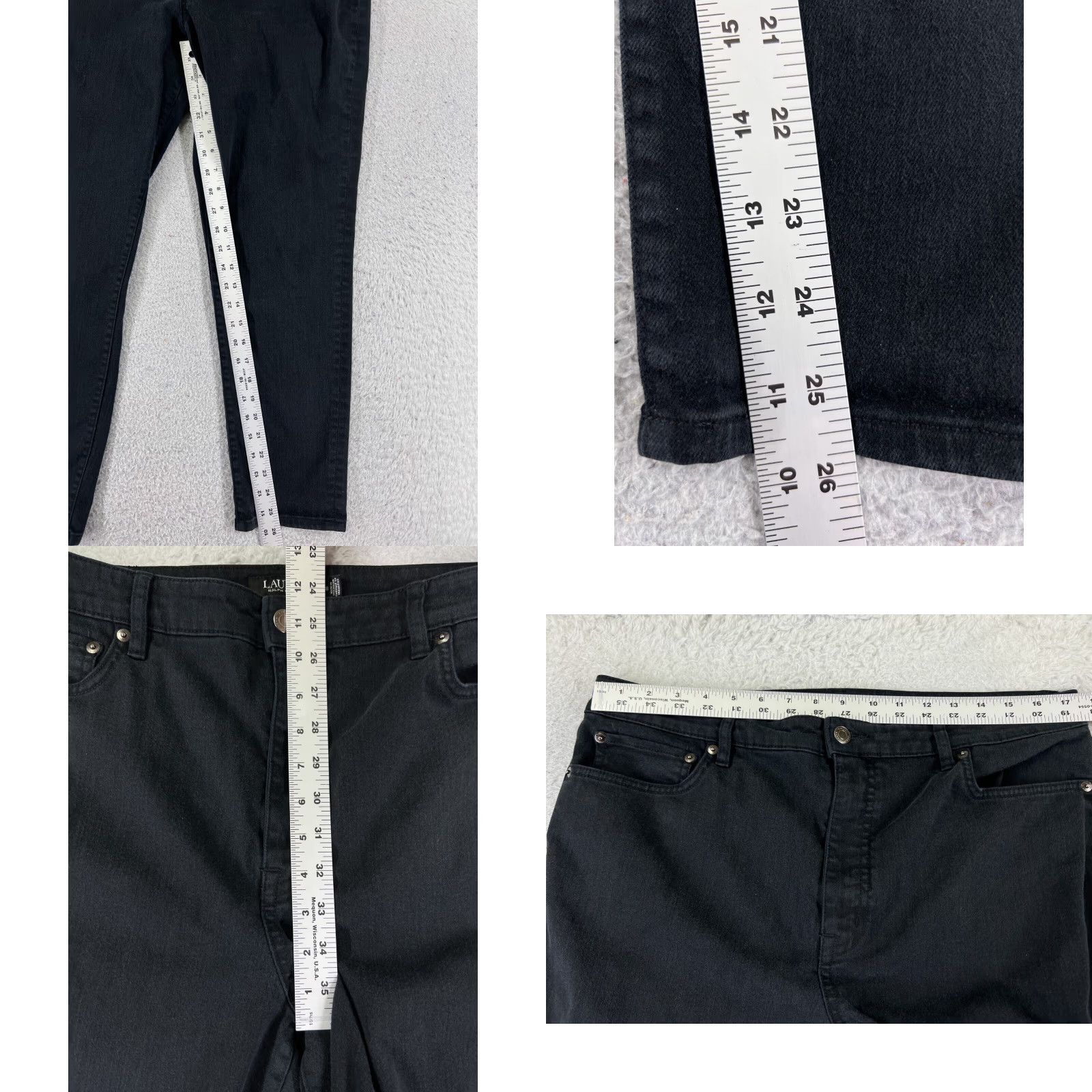 Ralph Lauren Ralph Lauren Jeans Womens 16 Black Label Tapered Cotton Blend 33x26 Denim Size 38" / US 16 / IT 52 - 8 Thumbnail