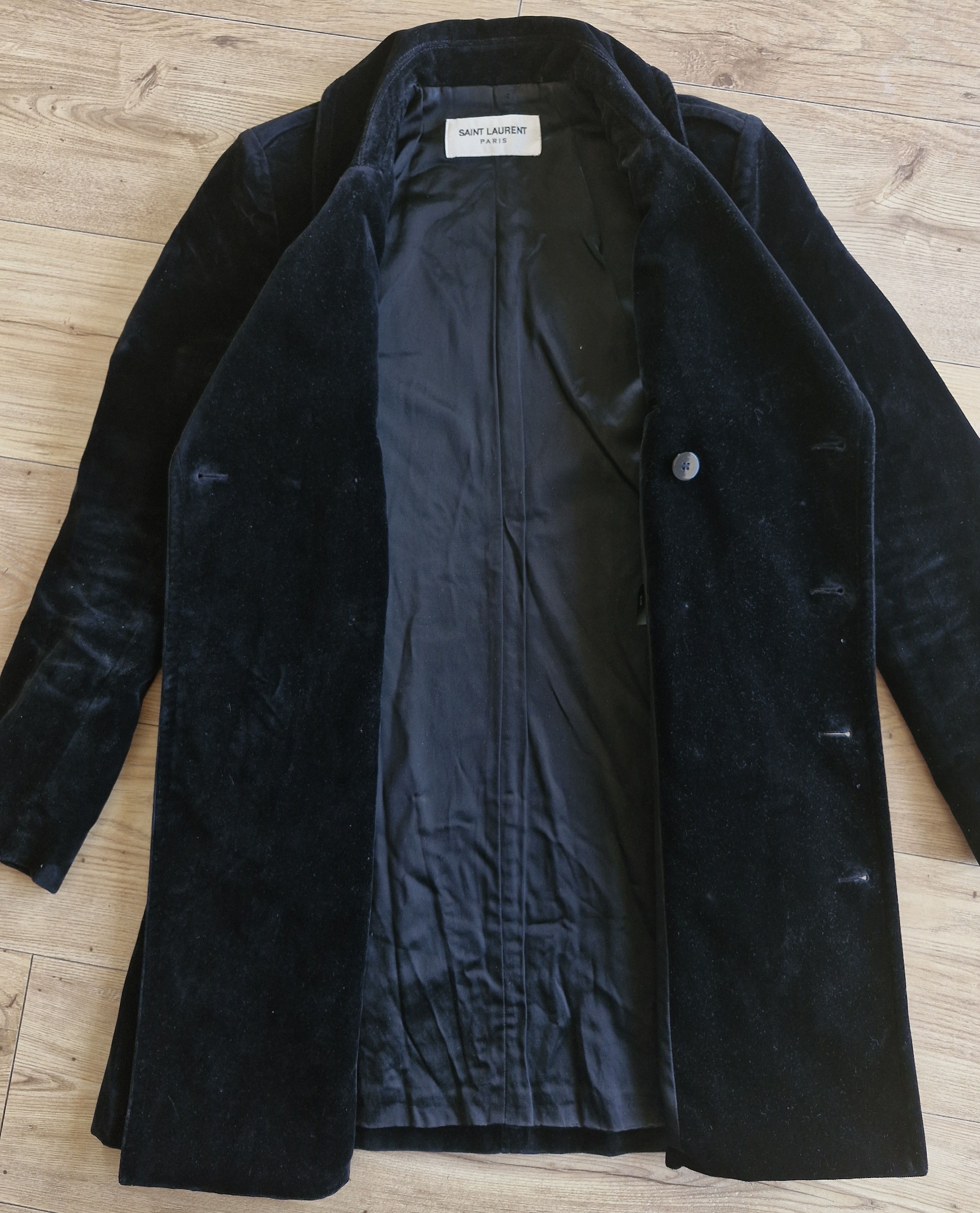 Saint Laurent Paris Womens Saint Laurent Paris velvet coat premium Size S / US 4 / IT 40 - 5 Thumbnail