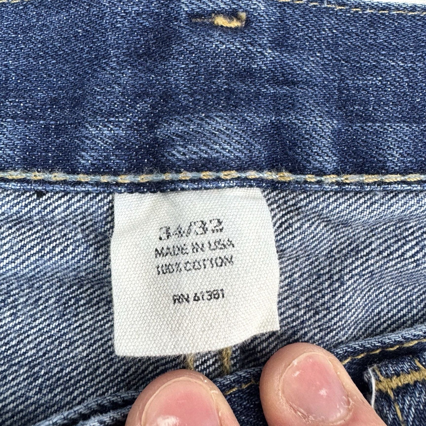 Polo Ralph Lauren Vintage Polo Ralph Lauren Jeans Adult 34x32 Straight Leg Hipster Denim Blue Cotton 90s Mens Pants Size US S / EU 44-46 / 1 - 4 Thumbnail