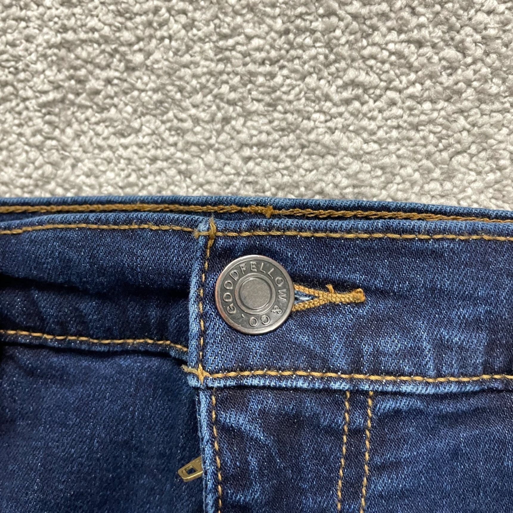 Vintage VINTAGE Godfellow Mens Jeans 38x29 Denim Slim Straight Leg Dark Wash Cotton Spandex Size US 38 / EU 54 - 3 Thumbnail