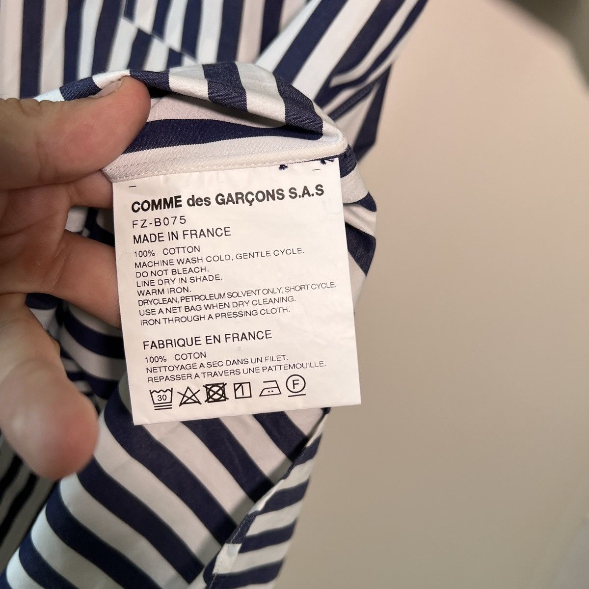 Comme des Garcons Comme des garcons Shirt Homme white/blue Size US L / EU 52-54 / 3 - 3 Thumbnail