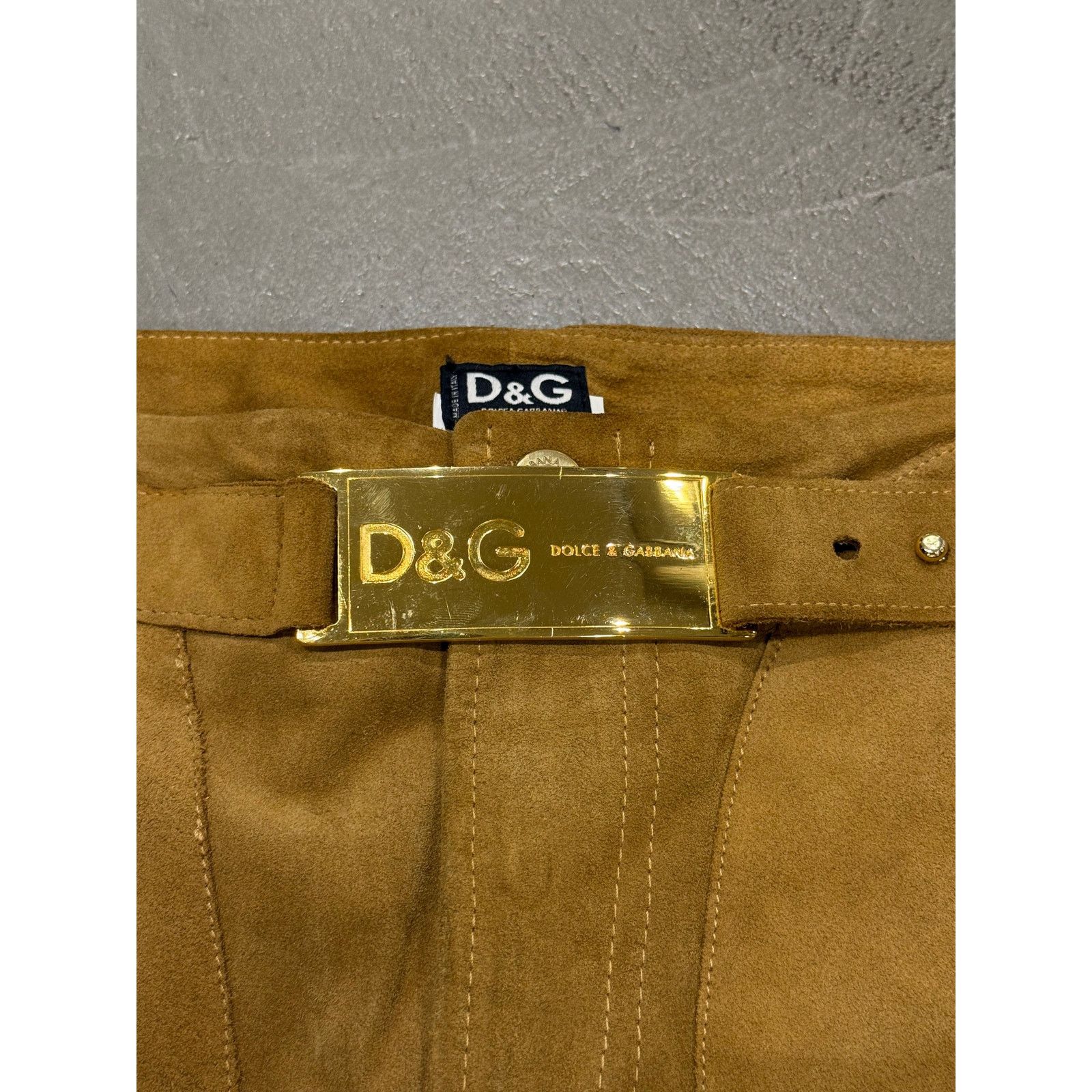 Dolce & Gabbana 2001 Dolce & Gabbana suede western zipper leather pants Size US 35 - 10 Thumbnail