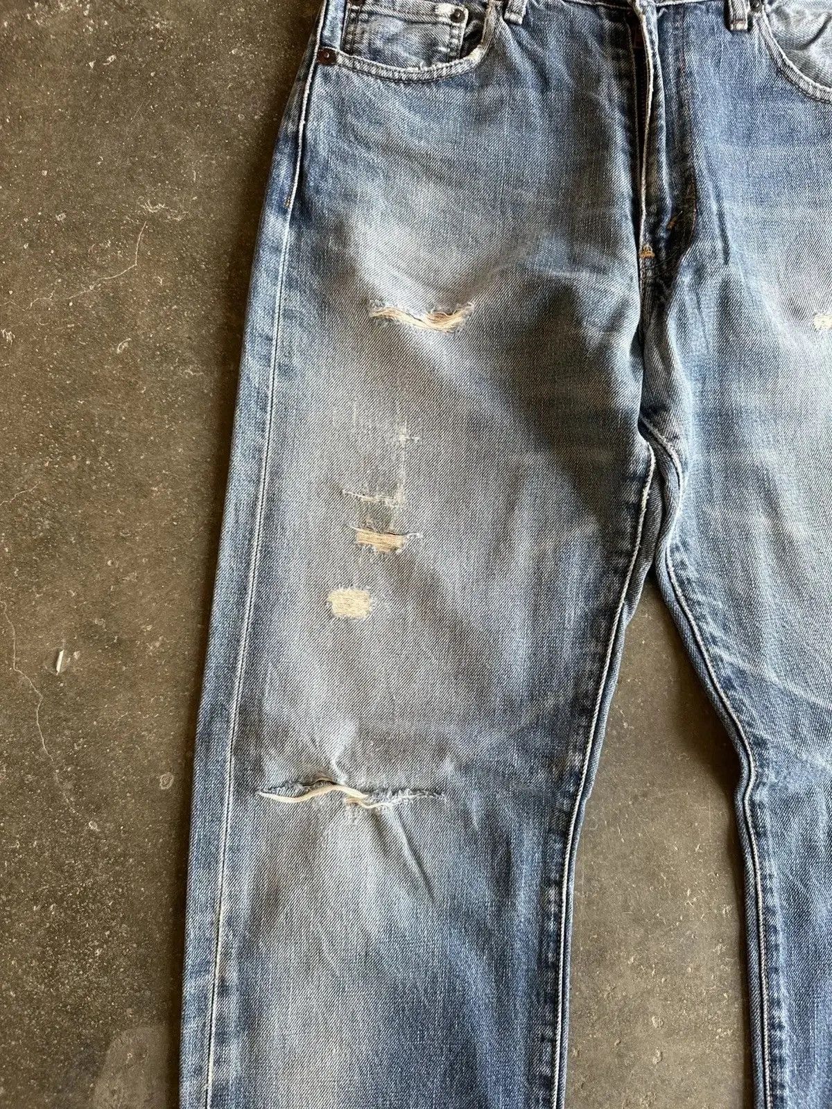Levi's REDLINE 90’s Vintage Levi’s 502 Distressed Denim Pants Size US 30 / EU 46 - 3 Thumbnail