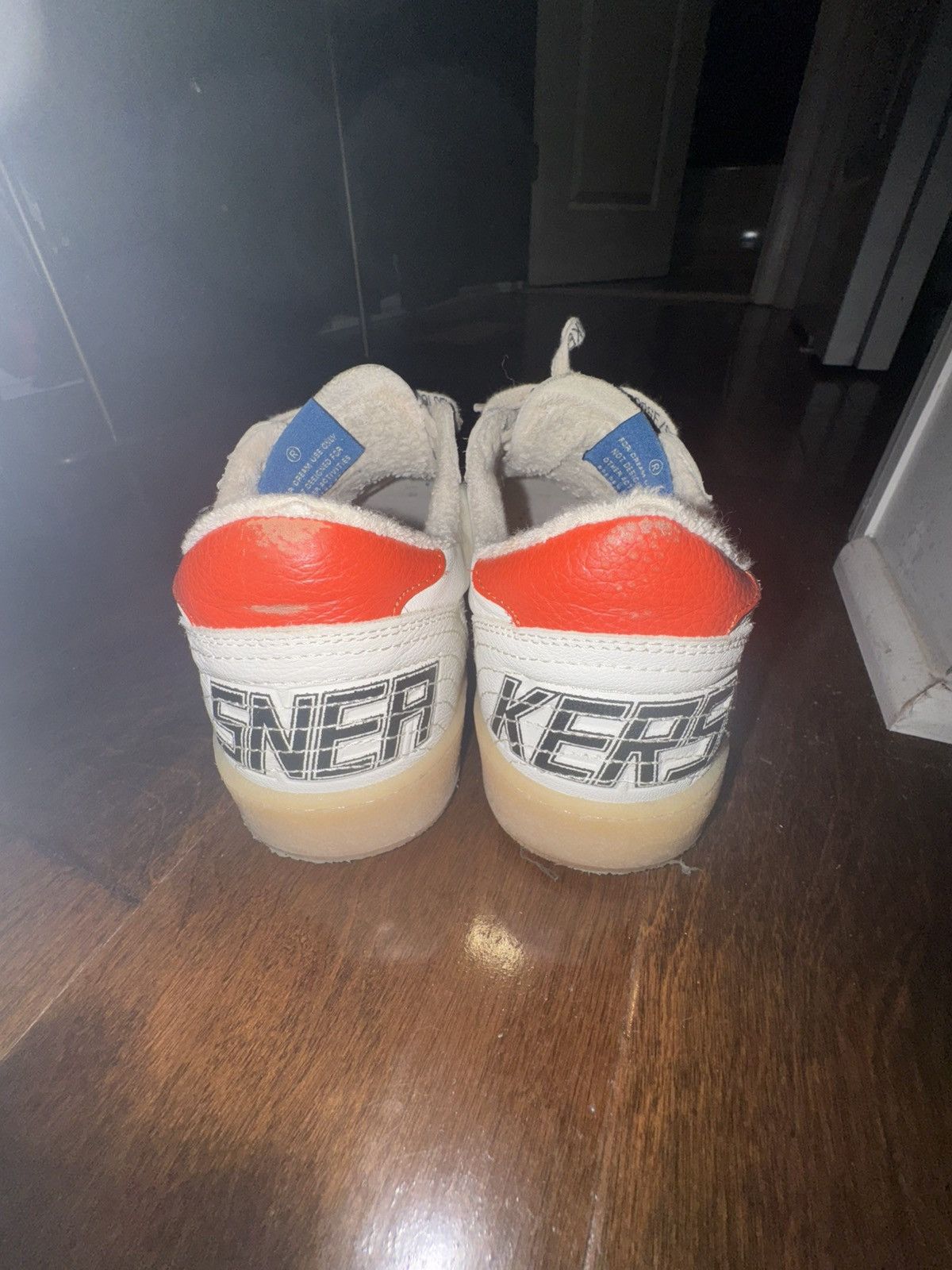 Golden Goose Golden Goose Ball Star “White Orange” Size US 6.5 / EU 39-40 - 3 Thumbnail
