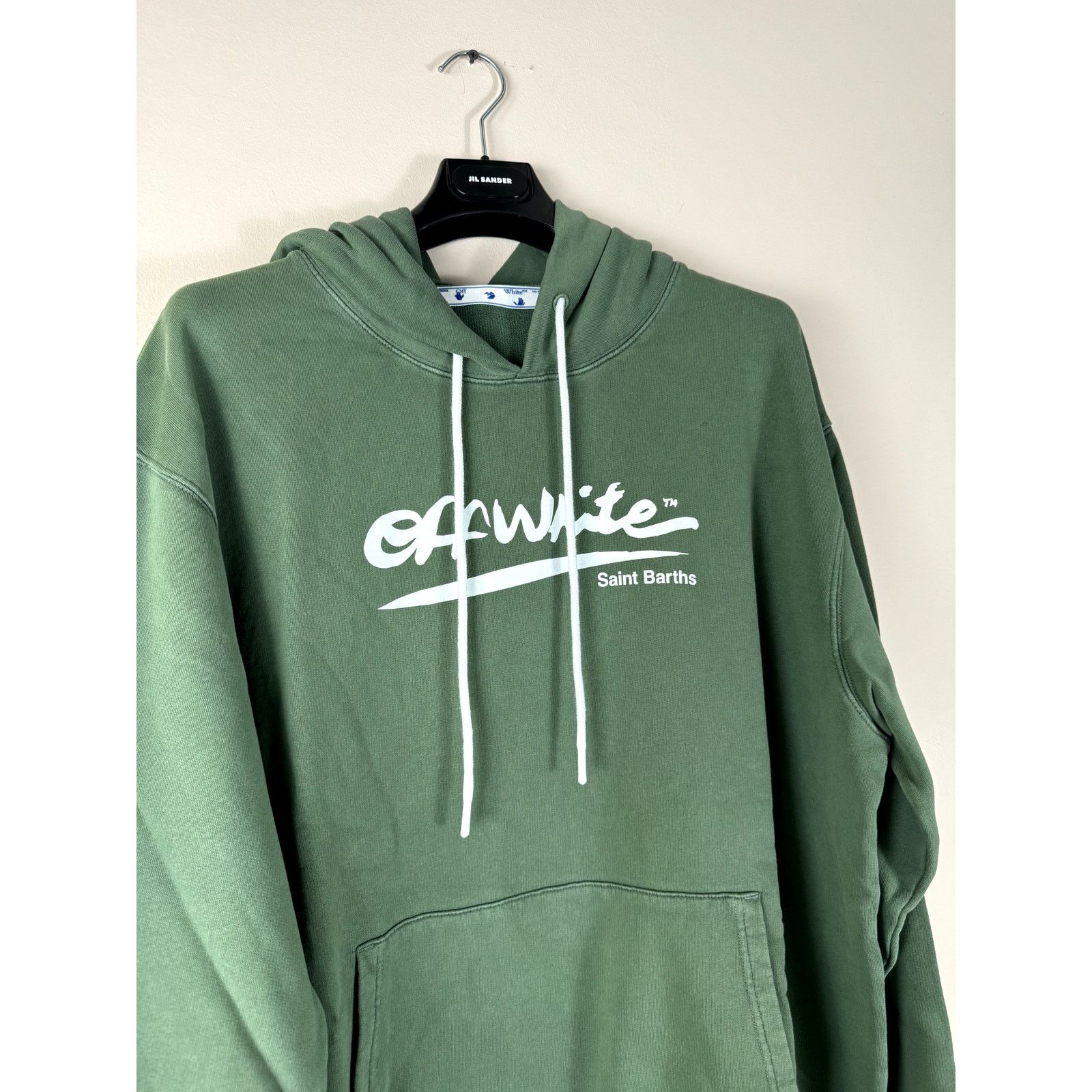 Off-White o1rshd1 SB Slim Arrow Hoodie in Green White Size US XXL / EU 58 / 5 - 4 Thumbnail