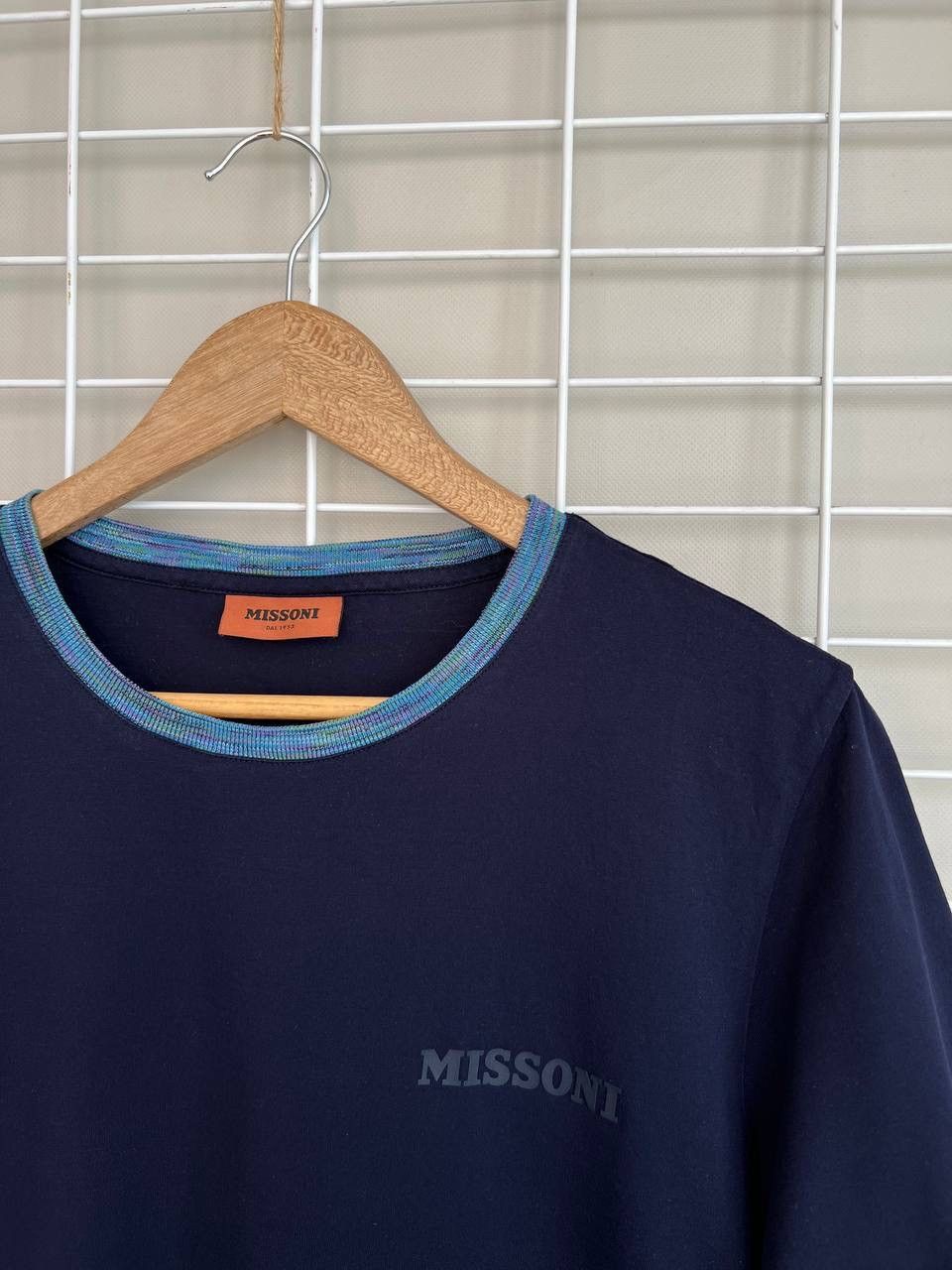 Missoni Missoni Embroidered Logo T-Shirt Men Size S/M Slub Collar Size US S / EU 44-46 / 1 - 6 Thumbnail