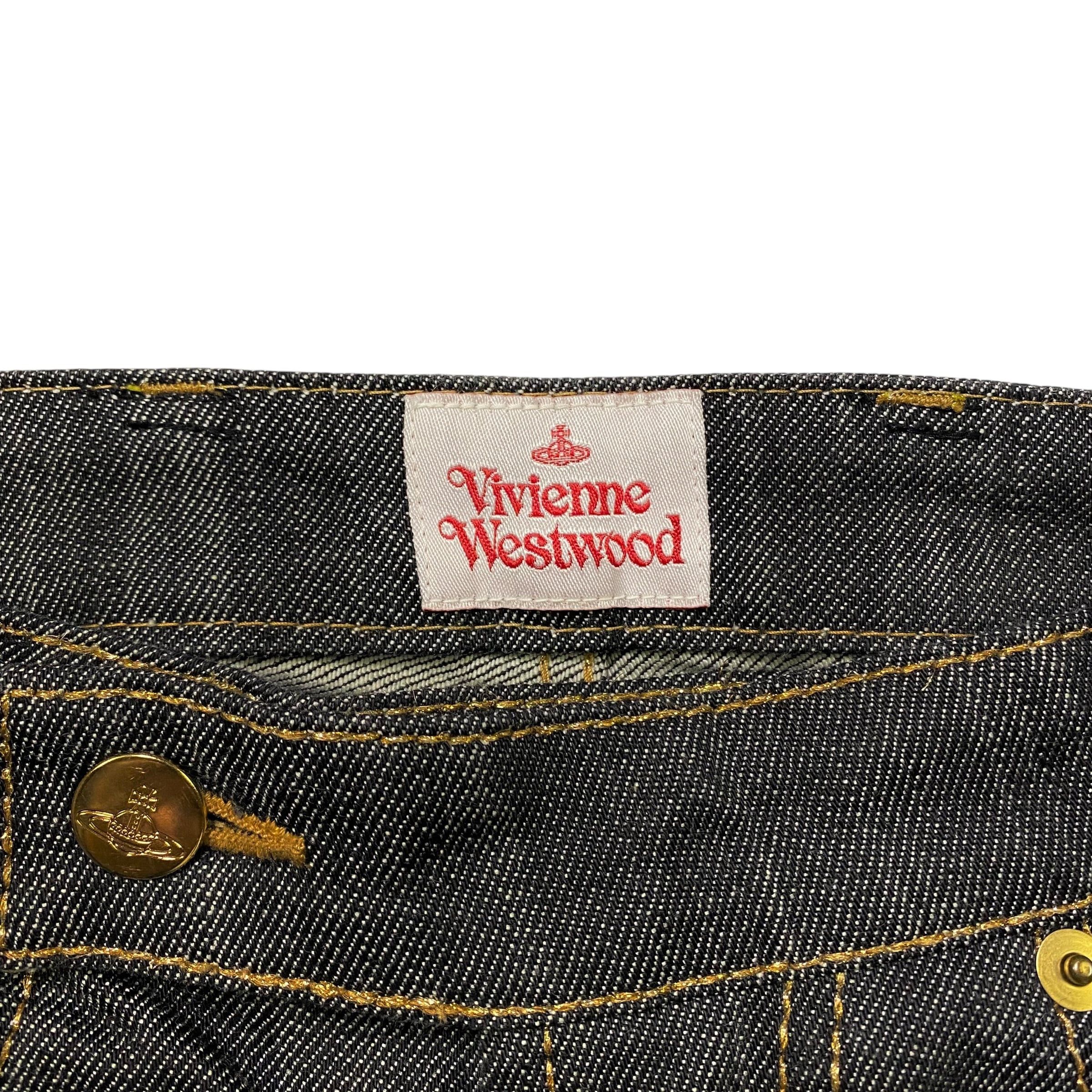 Vivienne Westwood Vivienne Westwood Black Denim Pants Size 2 Size 26" / US 2 / IT 38 - 4 Thumbnail