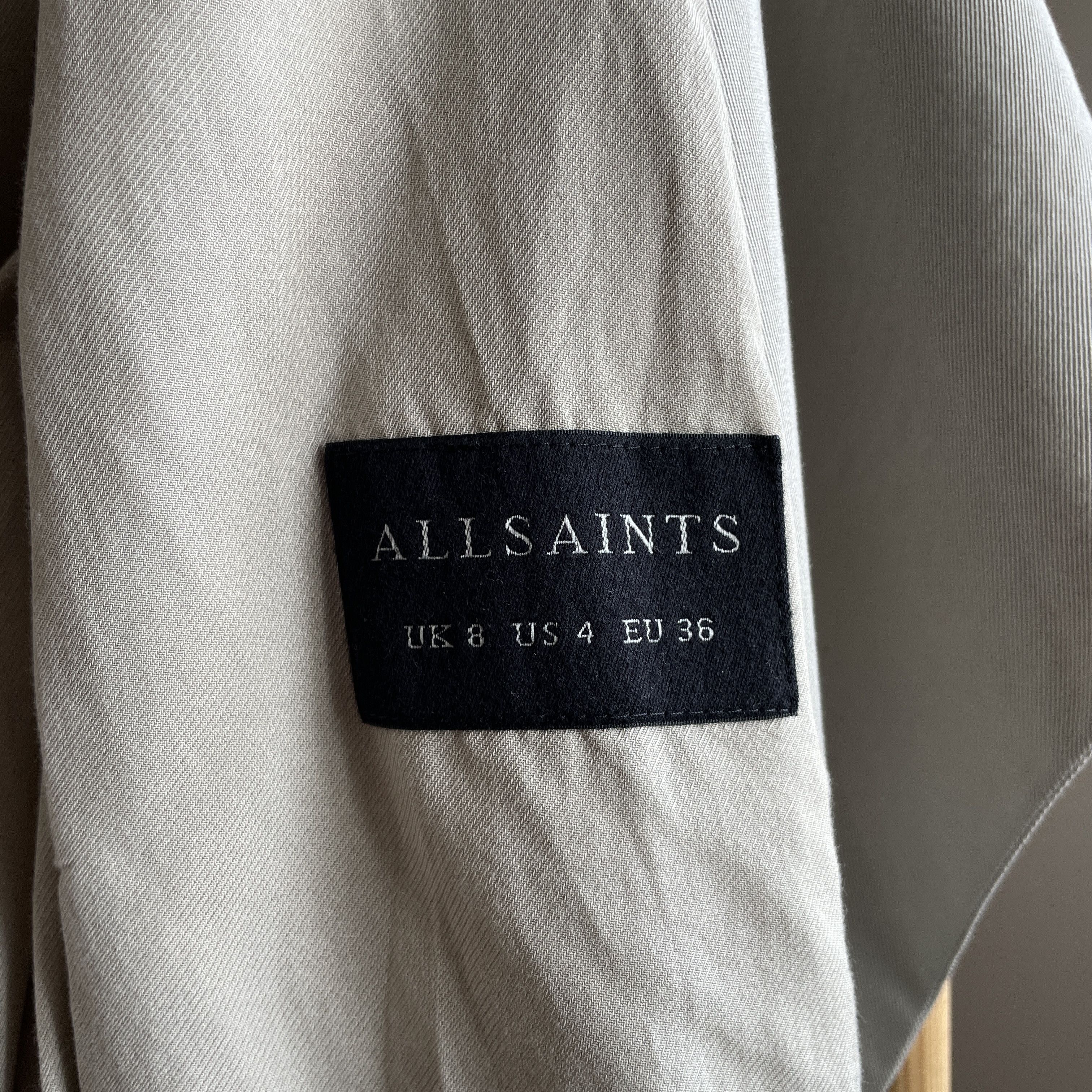 Allsaints Allsaints Womens Hace Trench Coat Size UK 8/ US 4/ EUR 36 Size S / US 4 / IT 40 - 12 Thumbnail