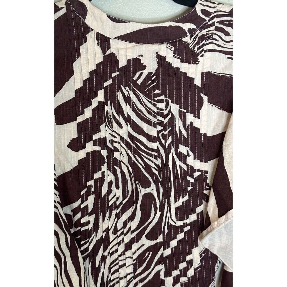Anthropologie Anthropologie Maeve Women's XS Brown Print The Cassandra Ma Size XS / US 0-2 / IT 36-38 - 8 Thumbnail
