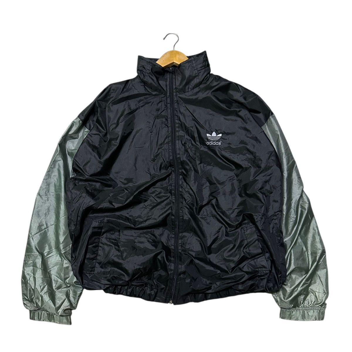 Adidas Vintage 90s Adidas windbreaker jacket Size US L / EU 52-54 / 3 - 1 Thumbnail