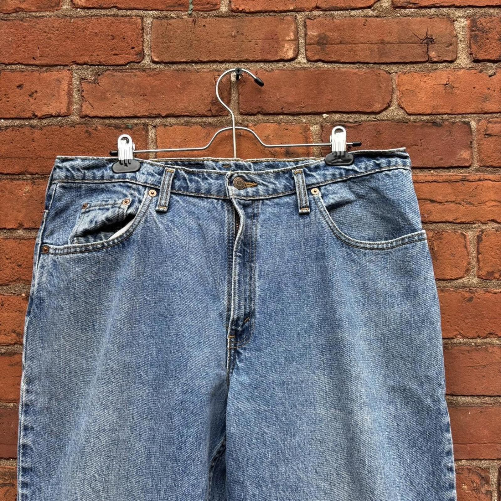 Levi's vintage Levi's 535 light washed euro fit jeans 90s 36x32 Size US 36 / EU 52 - 2 Thumbnail