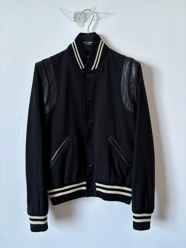 Saint Laurent Paris Saint Laurent Paris Saint Laurent Black Baseball Jacket-25 Size US M / EU 48-50 / 2 - 1 Thumbnail