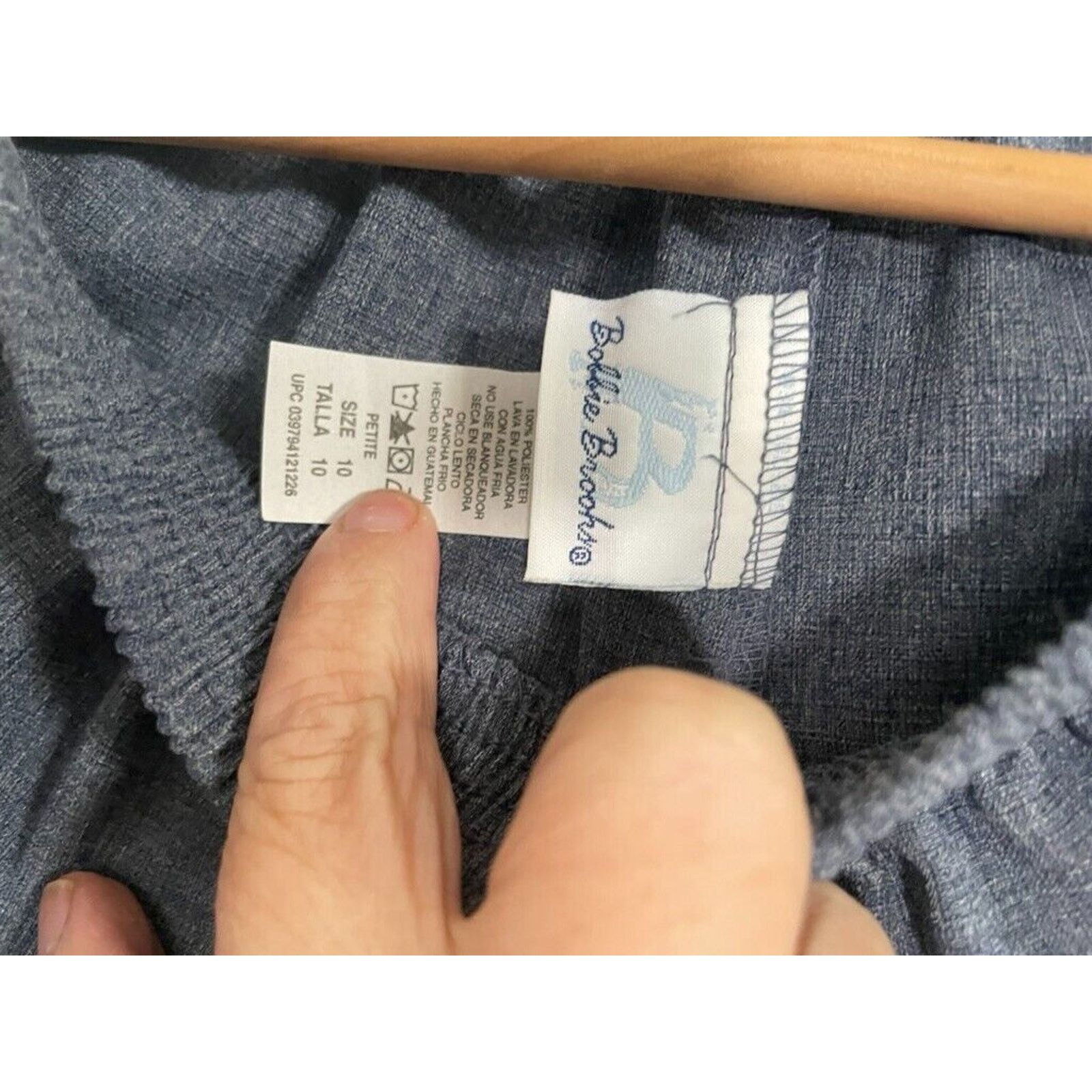Other Bobbie Brooks Womens Gray Polyester Pants Elastic Waist Size 32" / US 10 / IT 46 - 4 Thumbnail