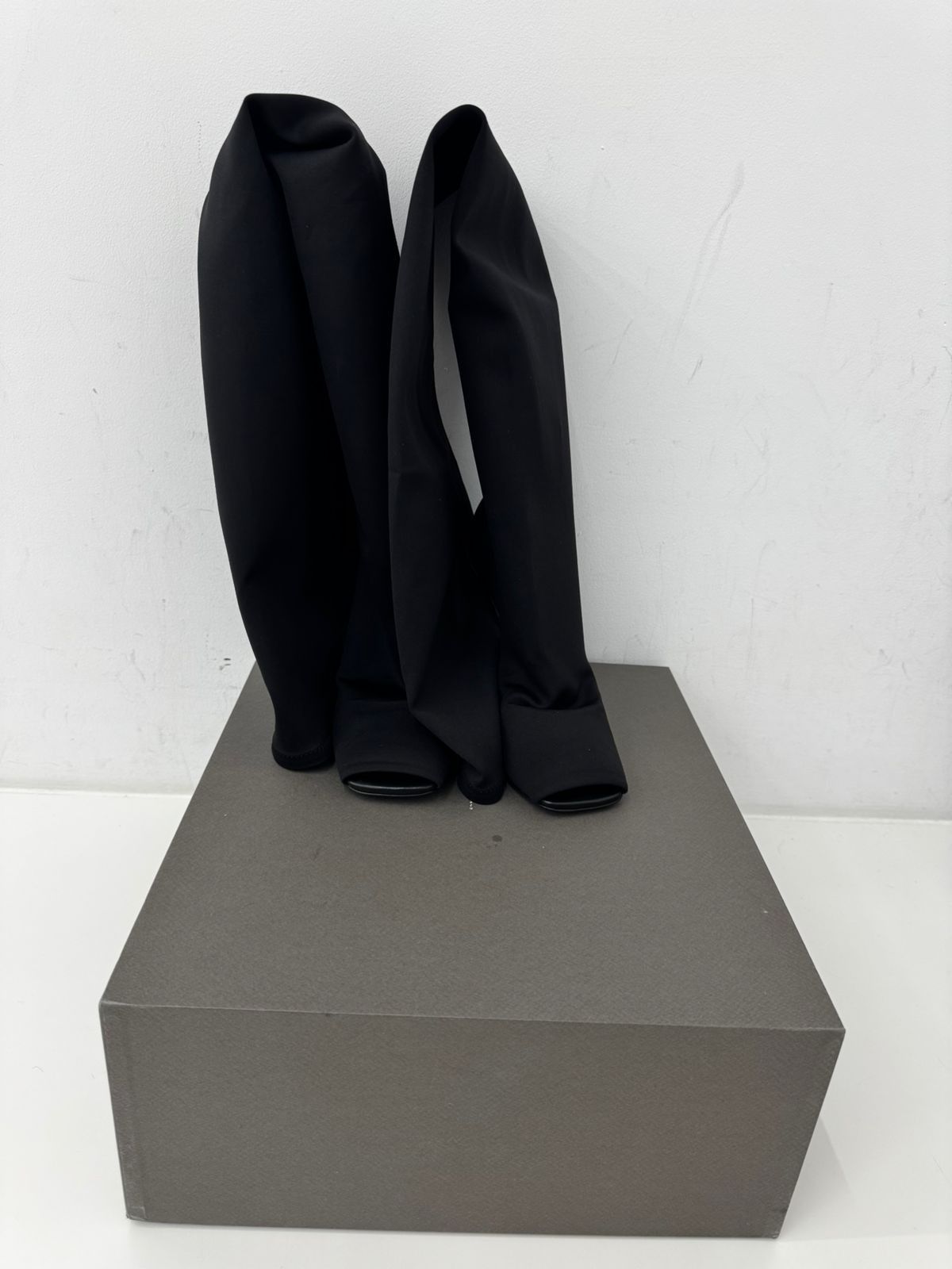 Rick Owens Lilies CANTILEVER 11 THIGH KNEE BOOT Size US 9 / IT 39 - 2 Thumbnail