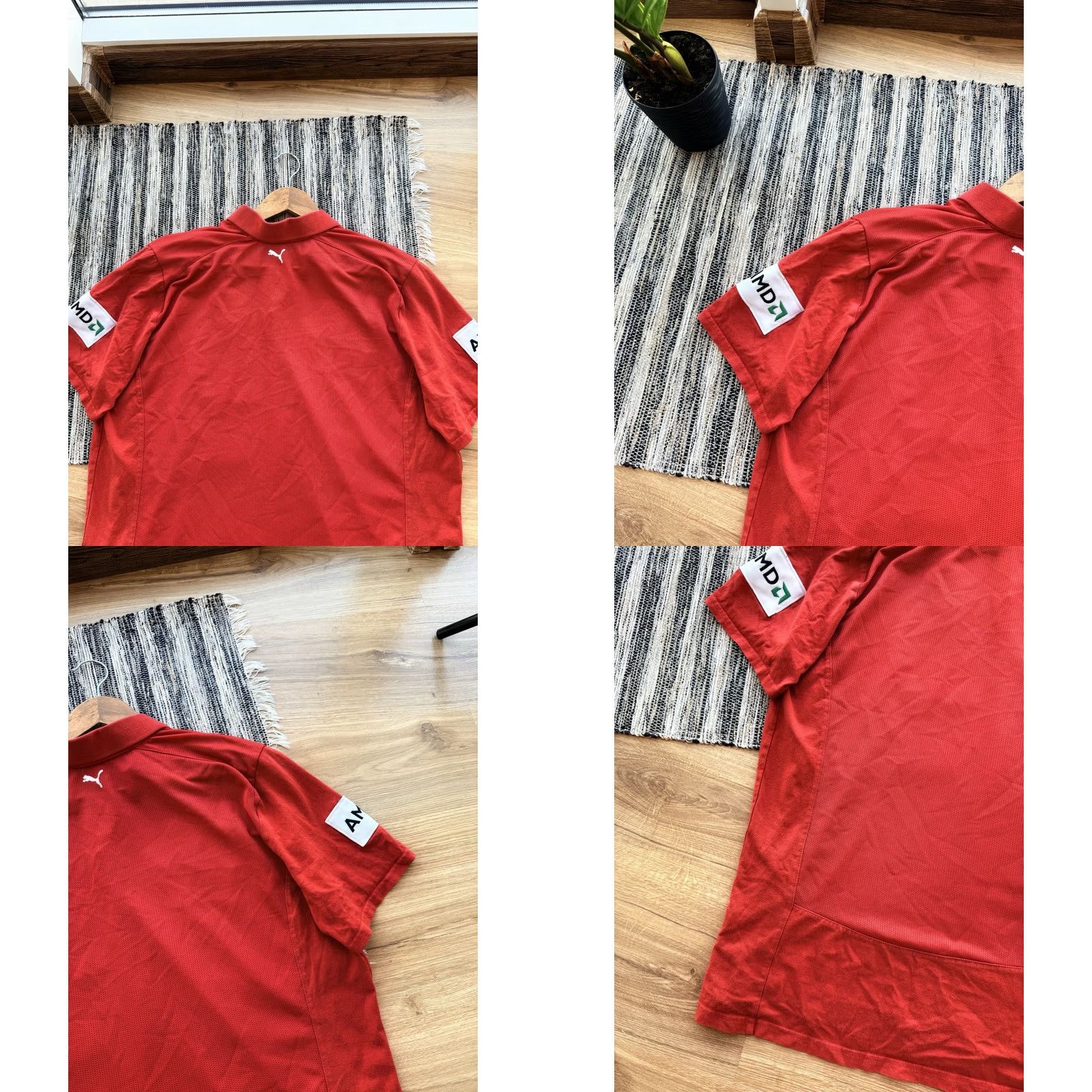 Ferrari VINTAGE PUMA FERRARI SCUDERIA FORMULA 1 RACING POLO JERSEY RED XXL Men T-Shirt Size US XXL / EU 58 / 5 - 9 Thumbnail