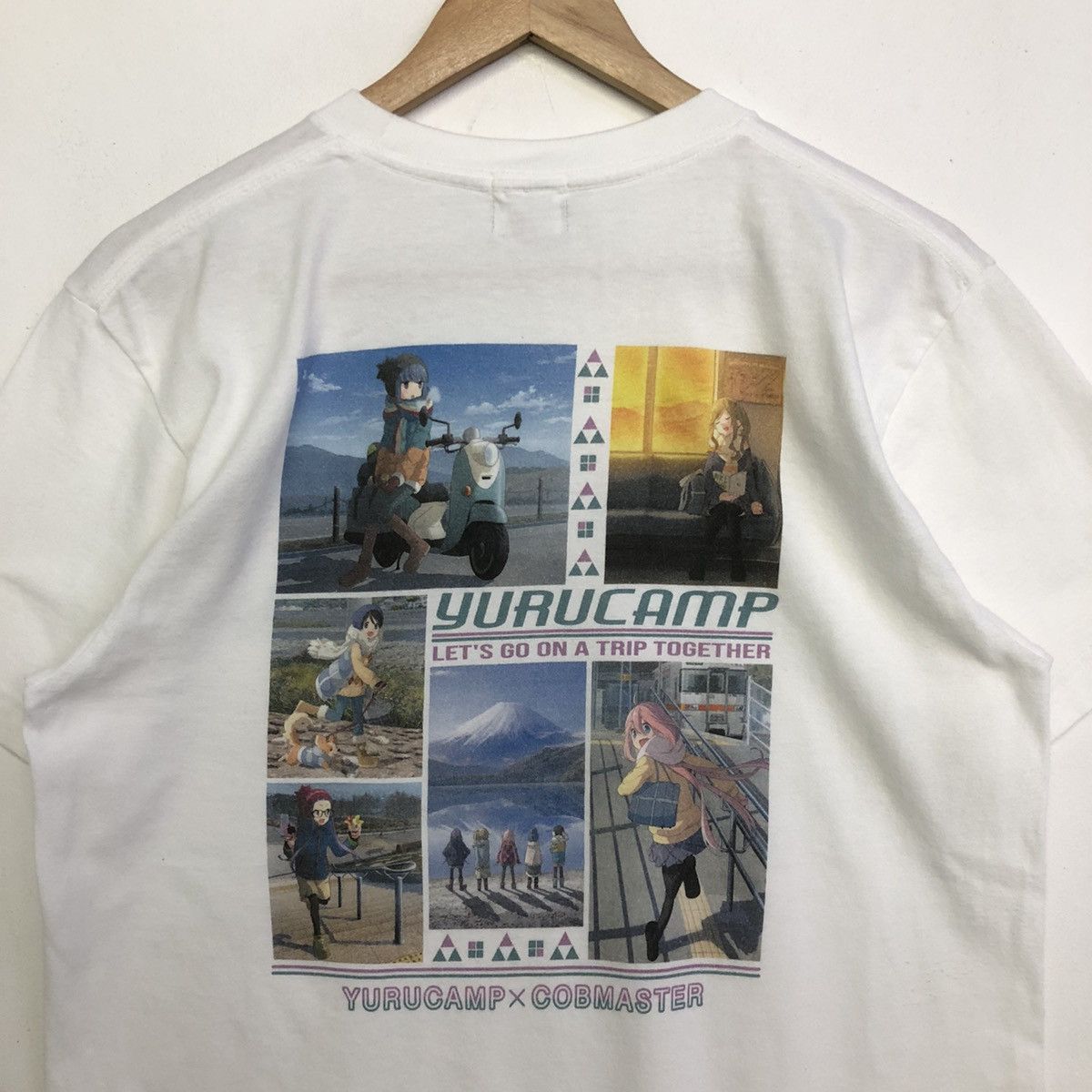 Anime Cobmaster X Yuru Camp Anime Character Backhitt Tee Size US M / EU 48-50 / 2 - 3 Thumbnail