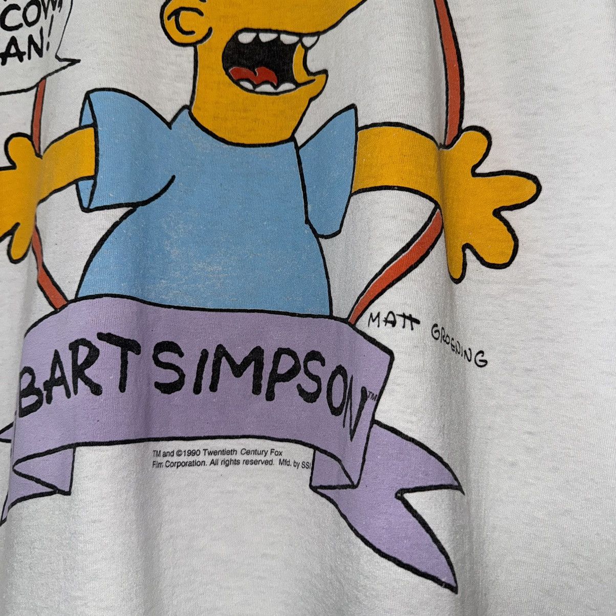 The Simpsons VINTAGE 1990 BART SIMPSON DON’T HAVE A COW MAN SHIRT Size US L / EU 52-54 / 3 - 4 Thumbnail