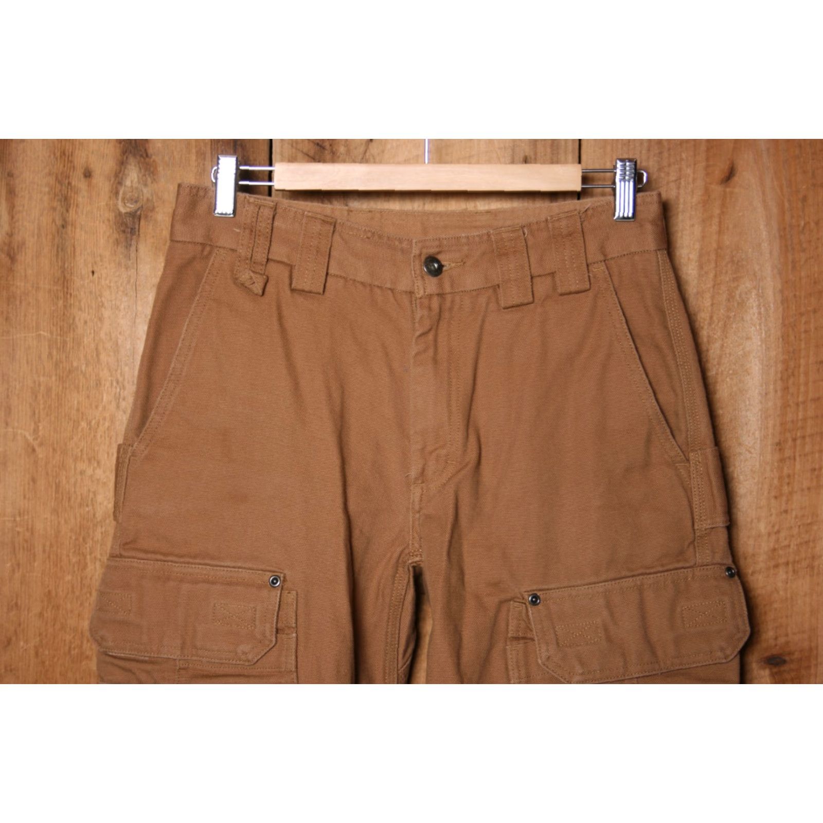 Vintage DULUTH Tan Firehose Canvas Relaxed Fit Cargo Pants Sz. 30x34 (Measure W29 L33) Mens Pants Cargo Tan 30 34 Relaxed Firehose Canvas Duluth Shoes? Size US 30 / EU 46 - 2 Thumbnail