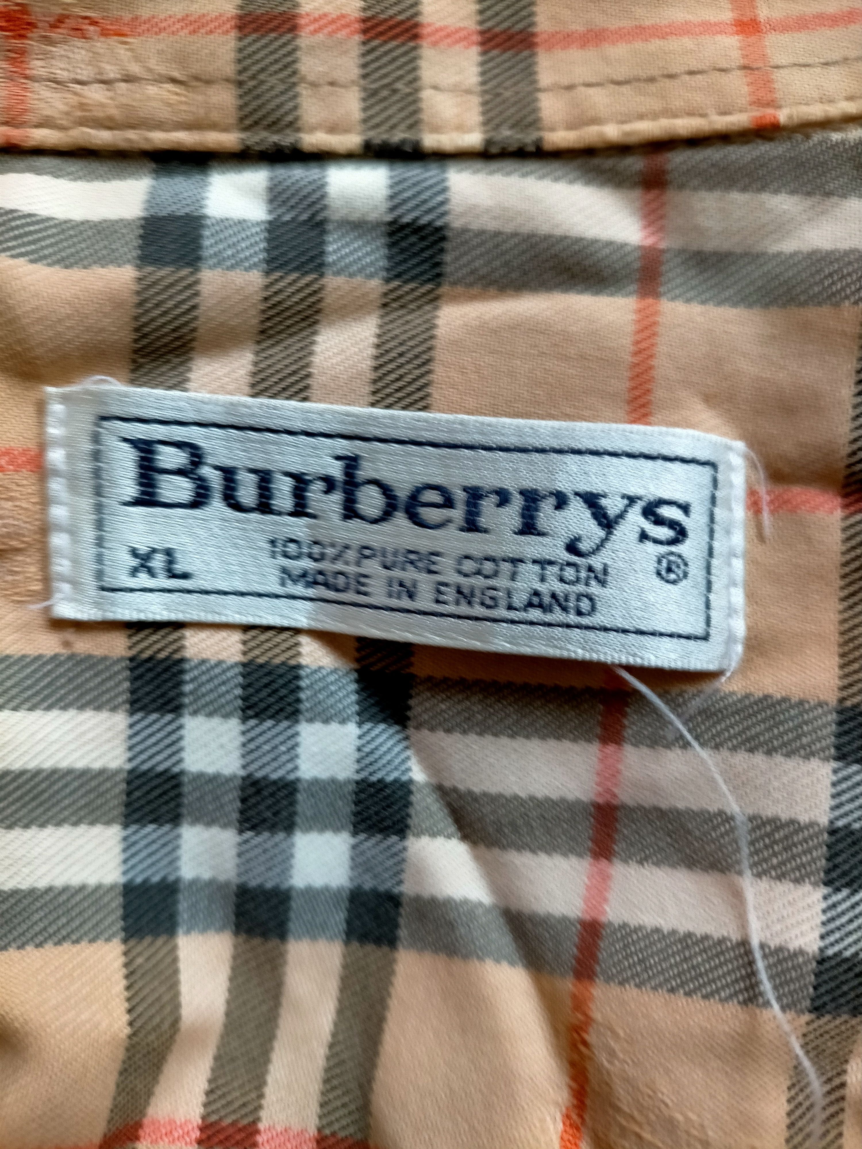 Burberry Vintage Burberry Nova Check England Button ups shirts Size US XL / EU 56 / 4 - 16 Thumbnail