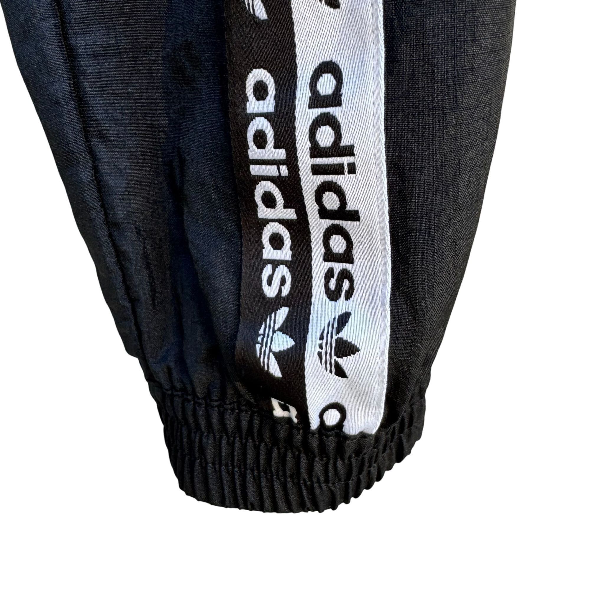 Adidas Adidas Originals Womens Black Logo Tape Track Jogger Pants A Size 27" / US 4 / IT 40 - 6 Thumbnail