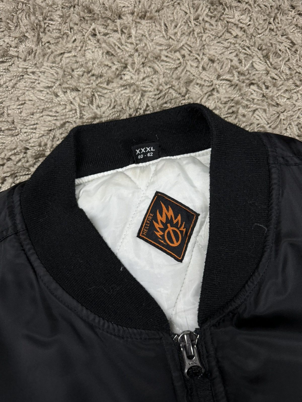 Vintage Vintage bomber jacket Hellfire original retro casual item Size US XXL / EU 58 / 5 - 5 Thumbnail