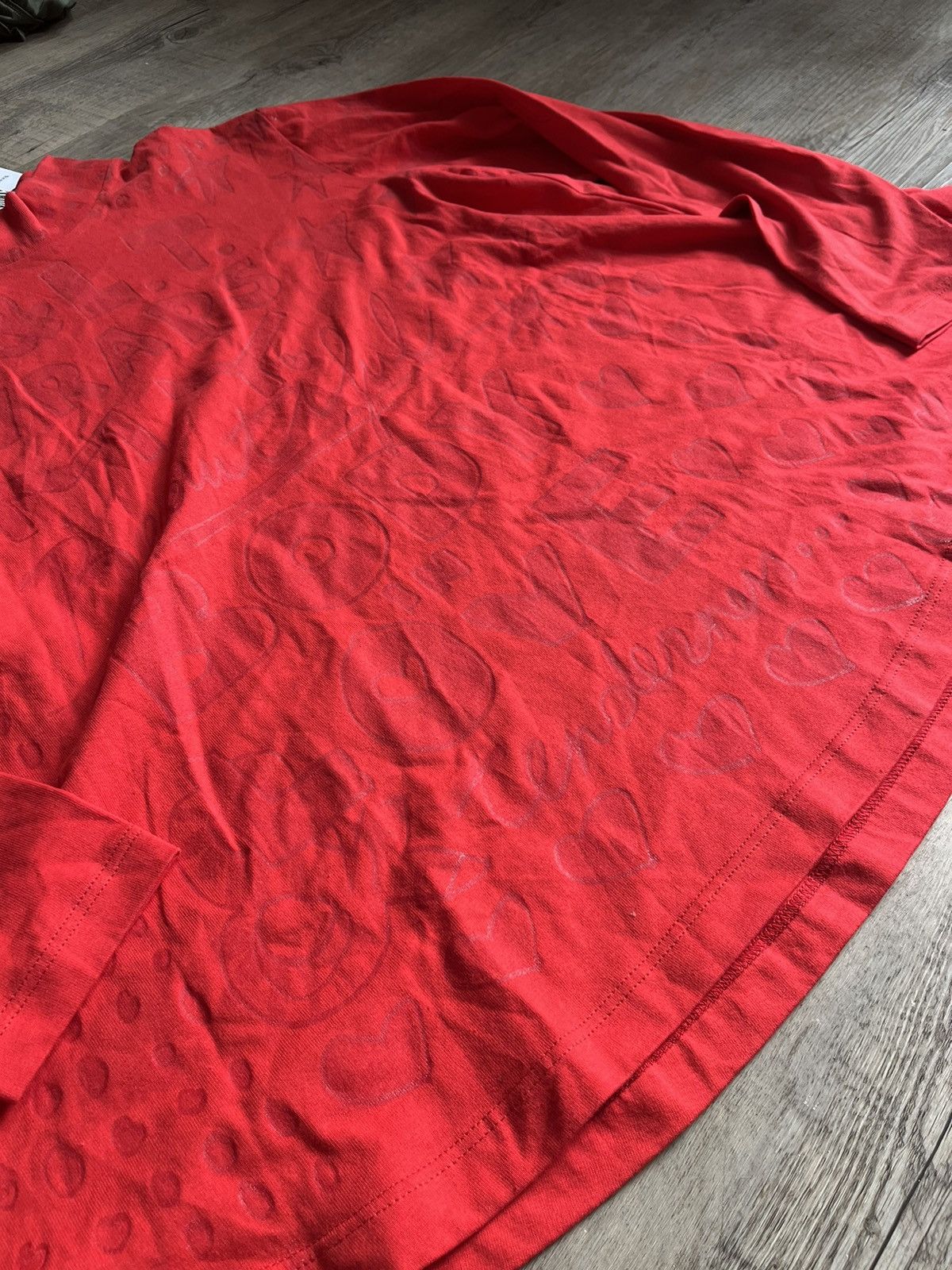 Walter Van Beirendonck W&LT Red Longsleeve Top 90s Cyberpunk Size US M / EU 48-50 / 2 - 3 Thumbnail