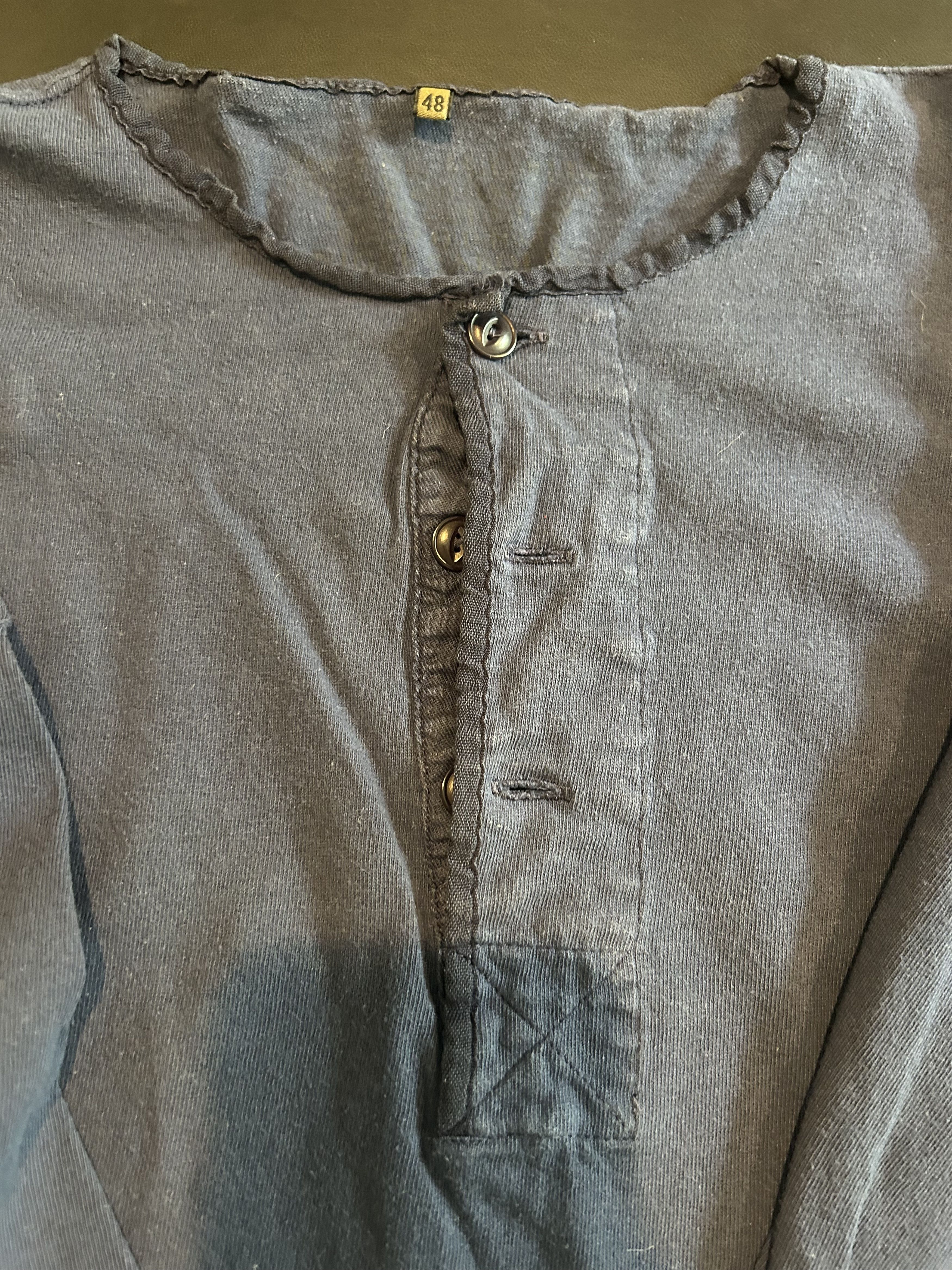 Nigel Cabourn Nigel Cabourn LS cotton henley Size US M / EU 48-50 / 2 - 2 Thumbnail