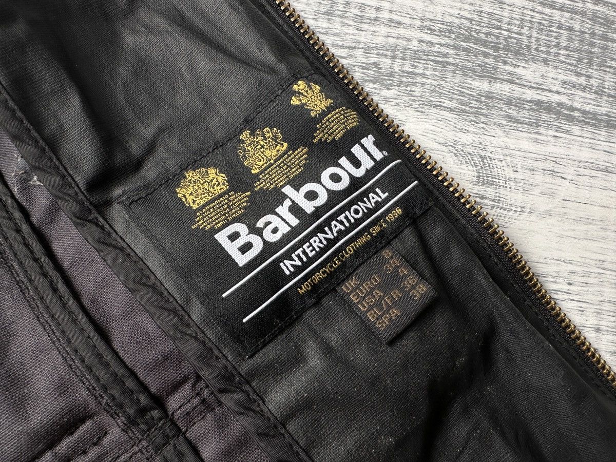 Barbour BARBOUR INTERNATIONAL Bearings Linen Cotton Biker Jacket Size S / US 4 / IT 40 - 13 Thumbnail