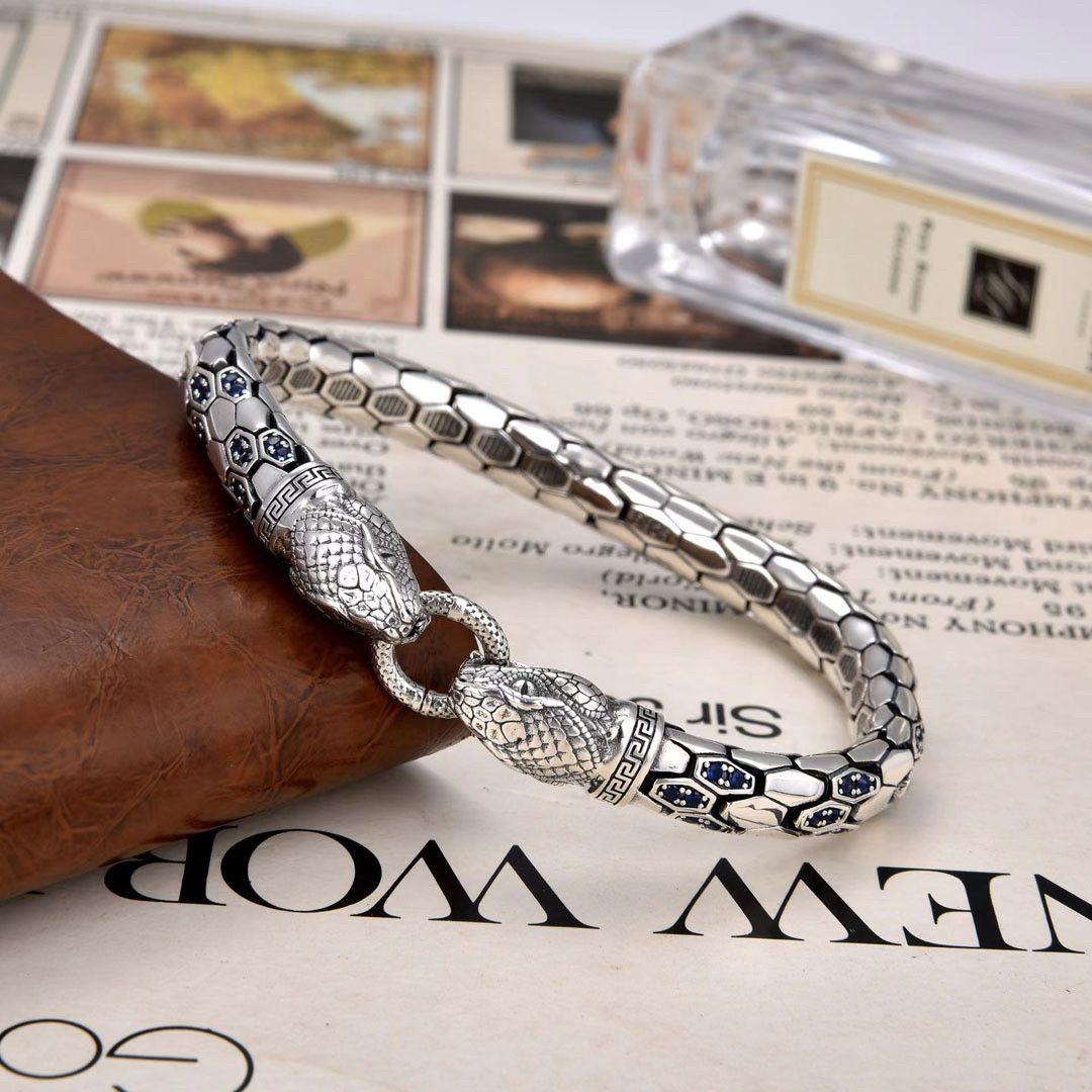 Jewelry 20cm Double Serpentine Diamond Set Bracelet Size ONE SIZE - 3 Thumbnail