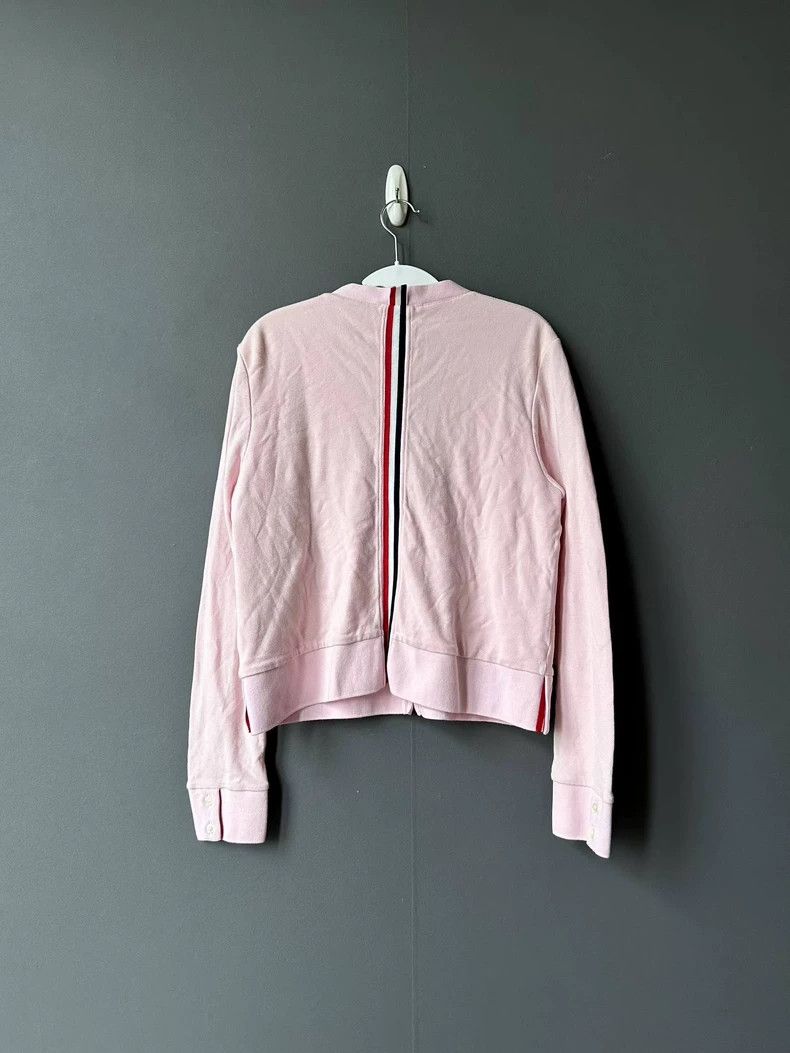 Thom Browne Thom Browne Pink striped cardigan Size L / US 10 / IT 46 - 2 Thumbnail