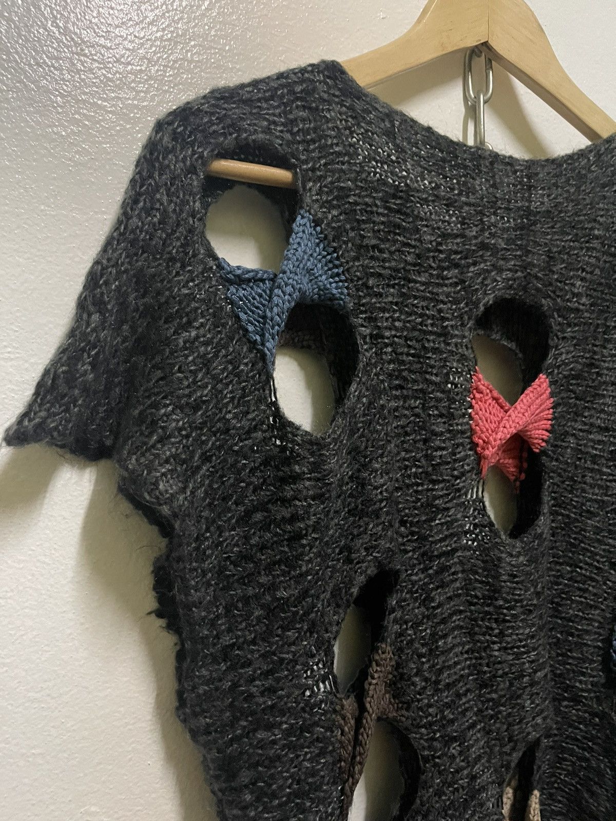 Designer × Japanese Brand Vintage Sleeveless Knitwear Wool Rare Design Size M / US 6-8 / IT 42-44 - 8 Thumbnail