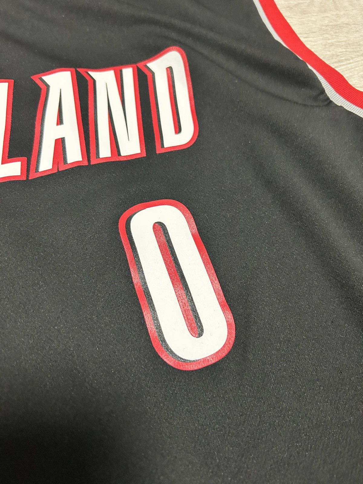 Adidas Adidas Jersey NBA Portland Blazers Size XL Lillard 0# Size US XL / EU 56 / 4 - 4 Thumbnail