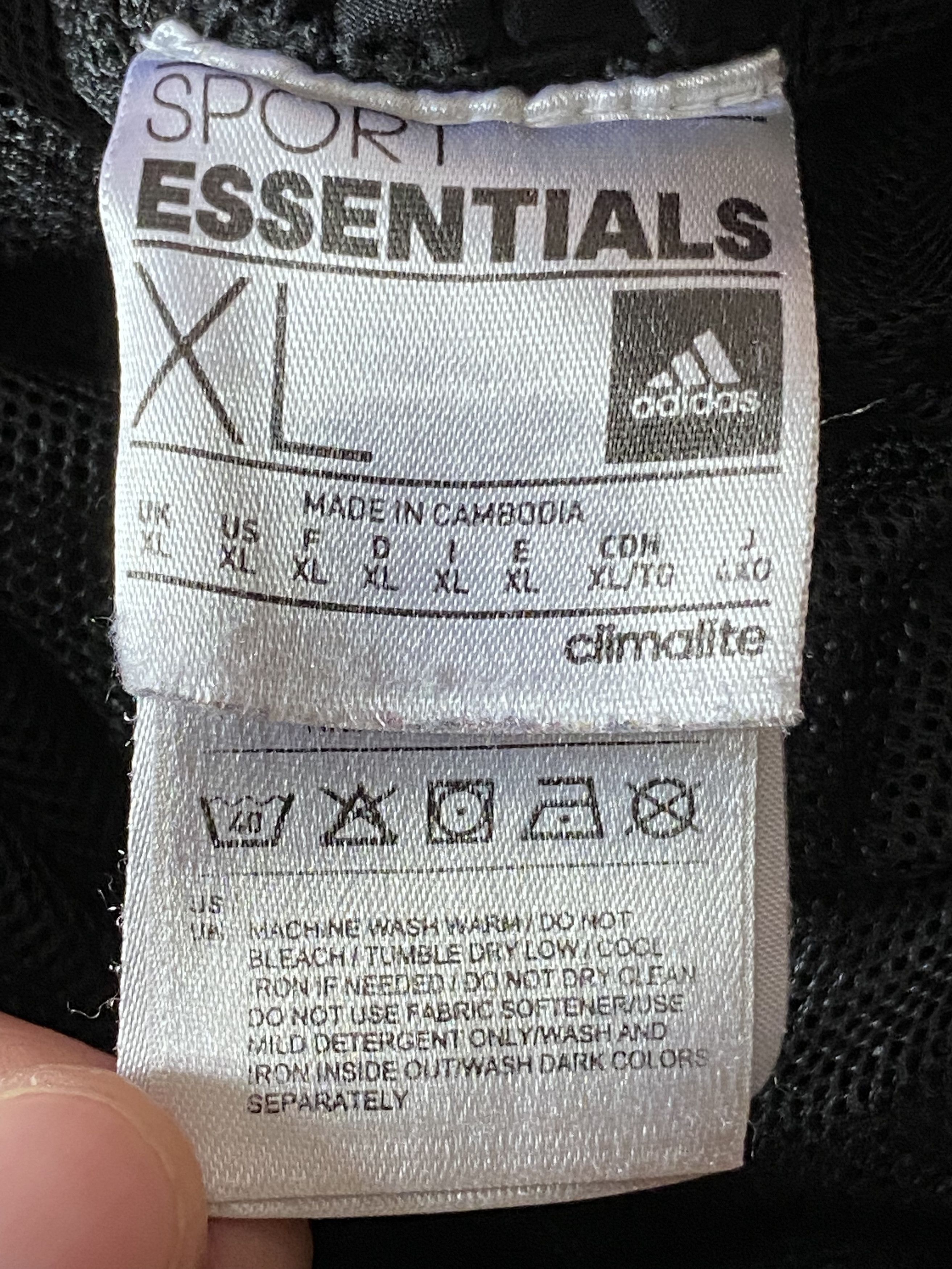 Adidas × Vintage Adidas Vintage Men's Sport Shorts - XL Black Size US 36 / EU 52 - 4 Thumbnail