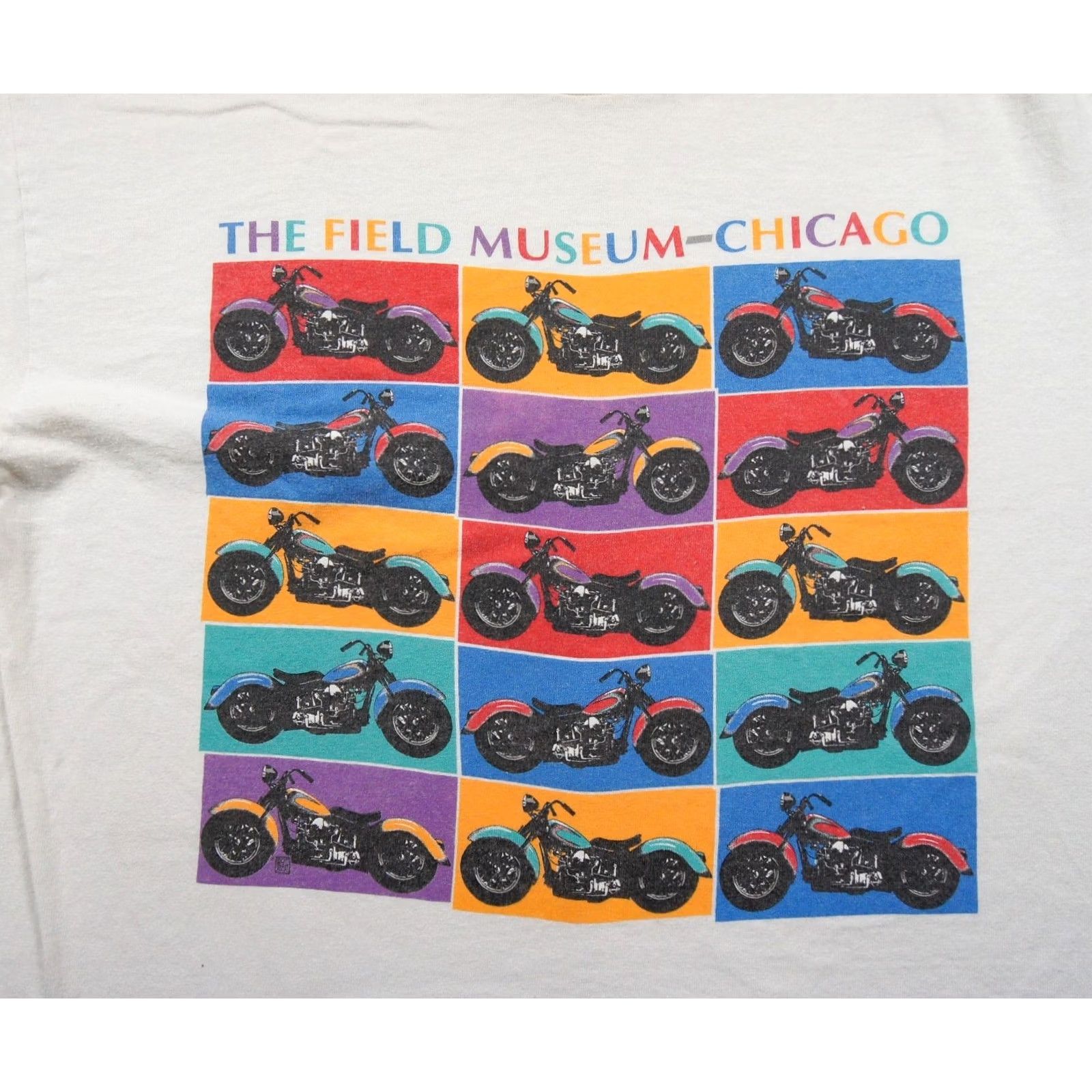 Hanes VINTAGE The Field Museum Chicago Shirt Mens Medium White Andy Warhol Art Tee Size US XXL / EU 58 / 5 - 2 Thumbnail
