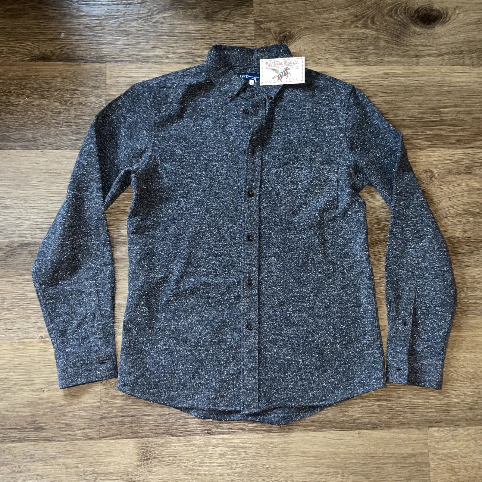 Levi's Made & Crafted Salt & Pepper Retro Levi's Button-up Size US L / EU 52-54 / 3 - 1 Thumbnail