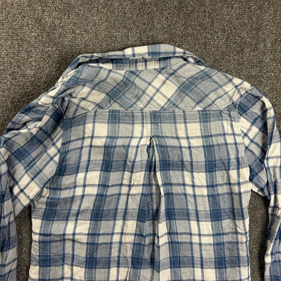 Other Cloth & Stone Top Womens Small Blue Plaid Button Up Viscose Size S / US 4 / IT 40 - 7 Thumbnail