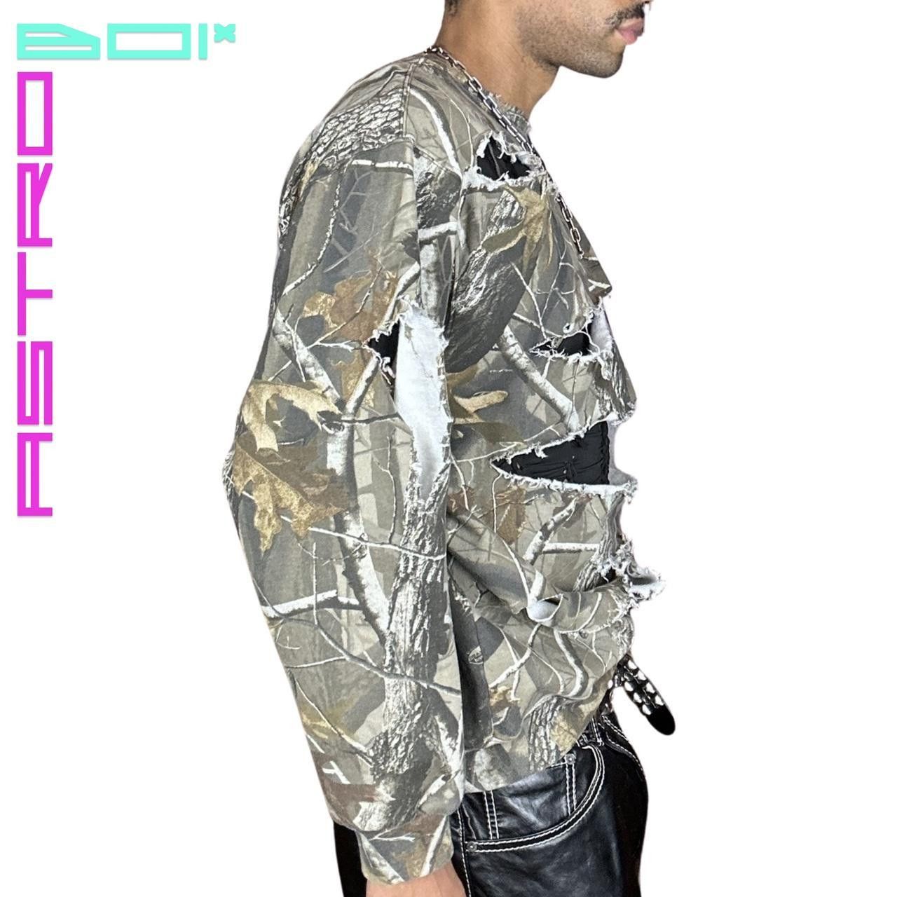 Other ASTROBOI* Brown Real Tree Camo Ripped Sweatshirt_ XL Size US XXL / EU 58 / 5 - 4 Thumbnail