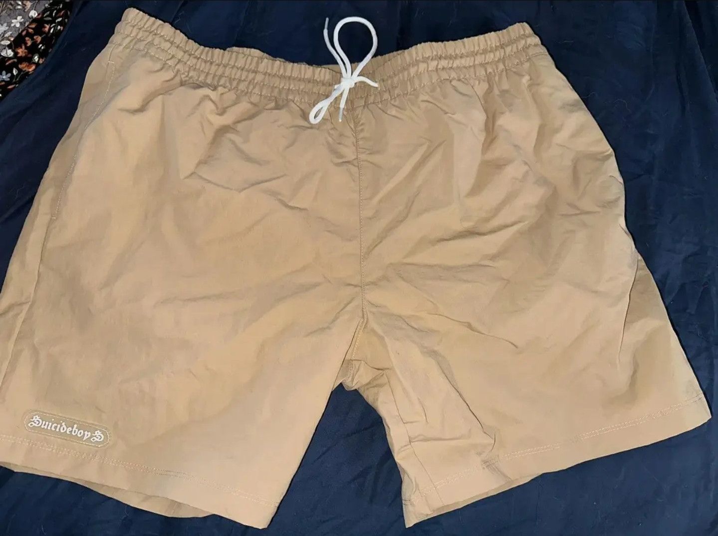 G59 Records $B SCRIPT NYLON SHORTS BEIGE XXXL G59 SUICIDEBOYS Size US 44 / EU 60 - 3 Thumbnail