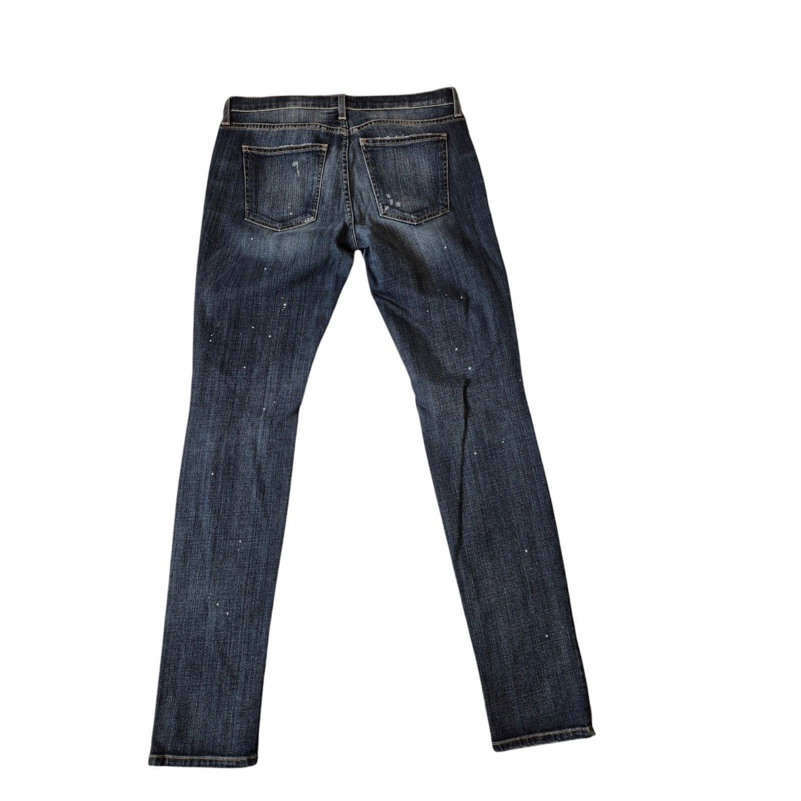 Current/Elliot Current/Elliot The Skinny Distressed Jeans Mid Rise Skinny J Size 30" / US 8 / IT 44 - 2 Thumbnail