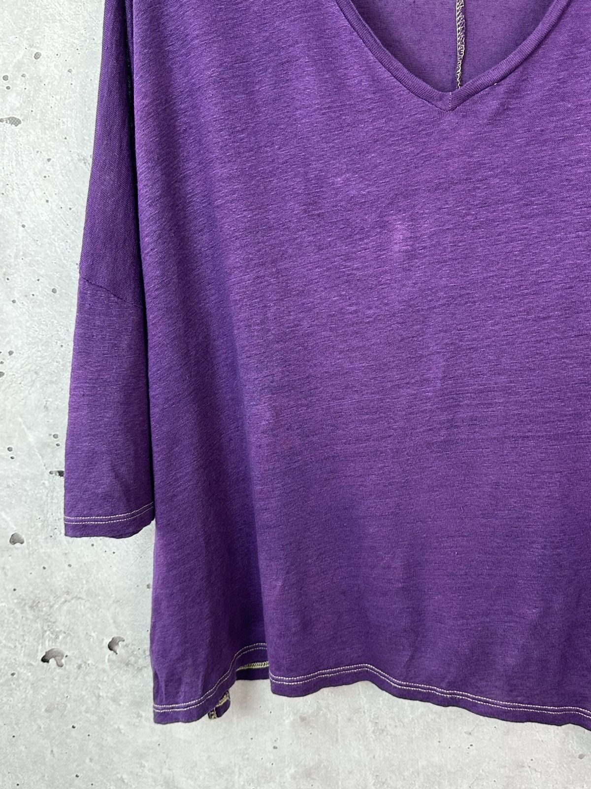 Other Not Shy Linen Purple Oversized 3/4 Sleeve Women’s Jumper Size L / US 10 / IT 46 - 4 Thumbnail