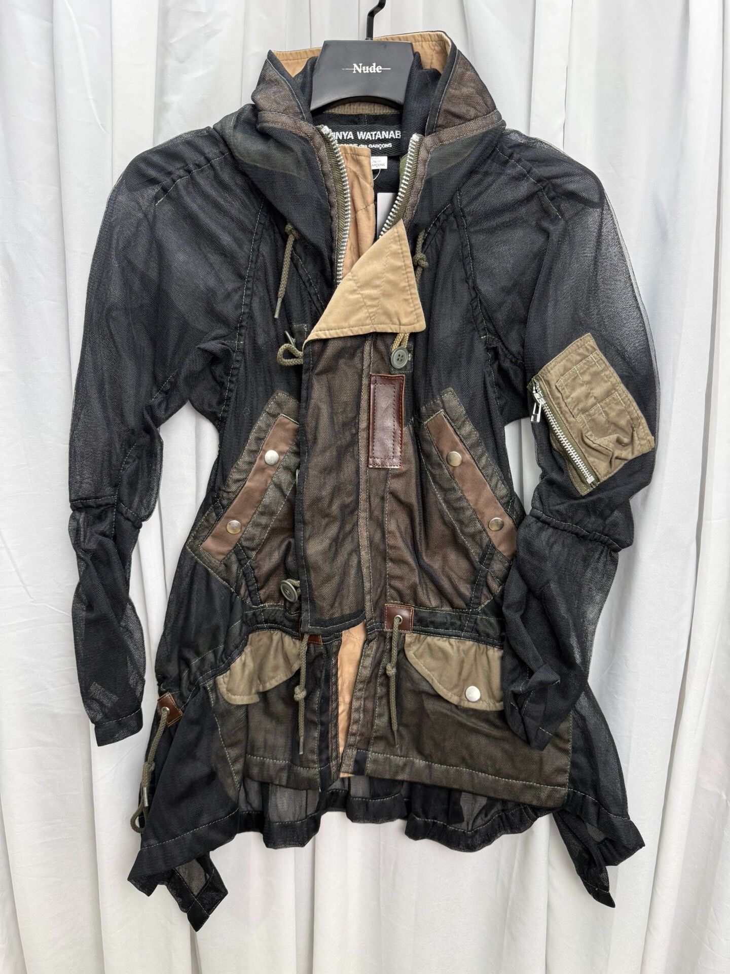 Junya Watanabe Junya Watanabe Sheer Mesh Military Trench Size US XS / EU 42 / 0 - 1 Thumbnail