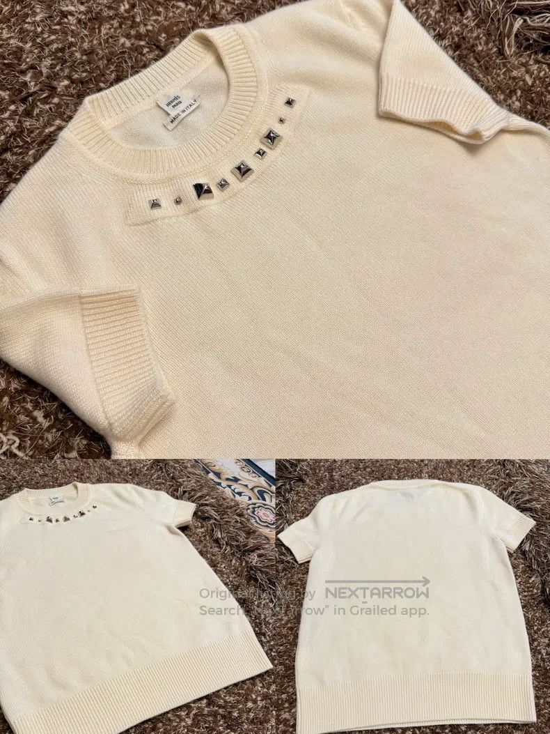 Hermes Hermes Short sleeve knitted top Size XS / US 0-2 / IT 36-38 - 9 Thumbnail
